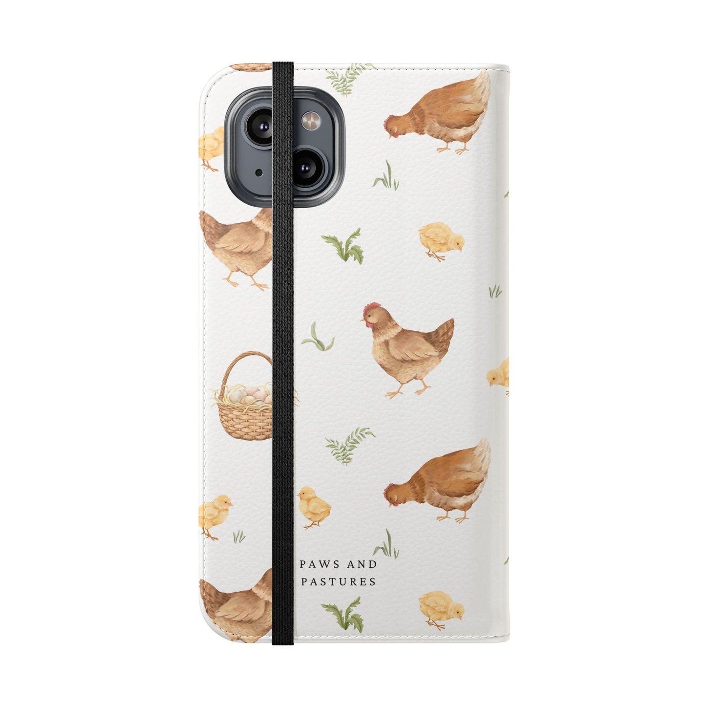 Flip Case – Watercolor Chickens & Baskets Phone Wallet Case