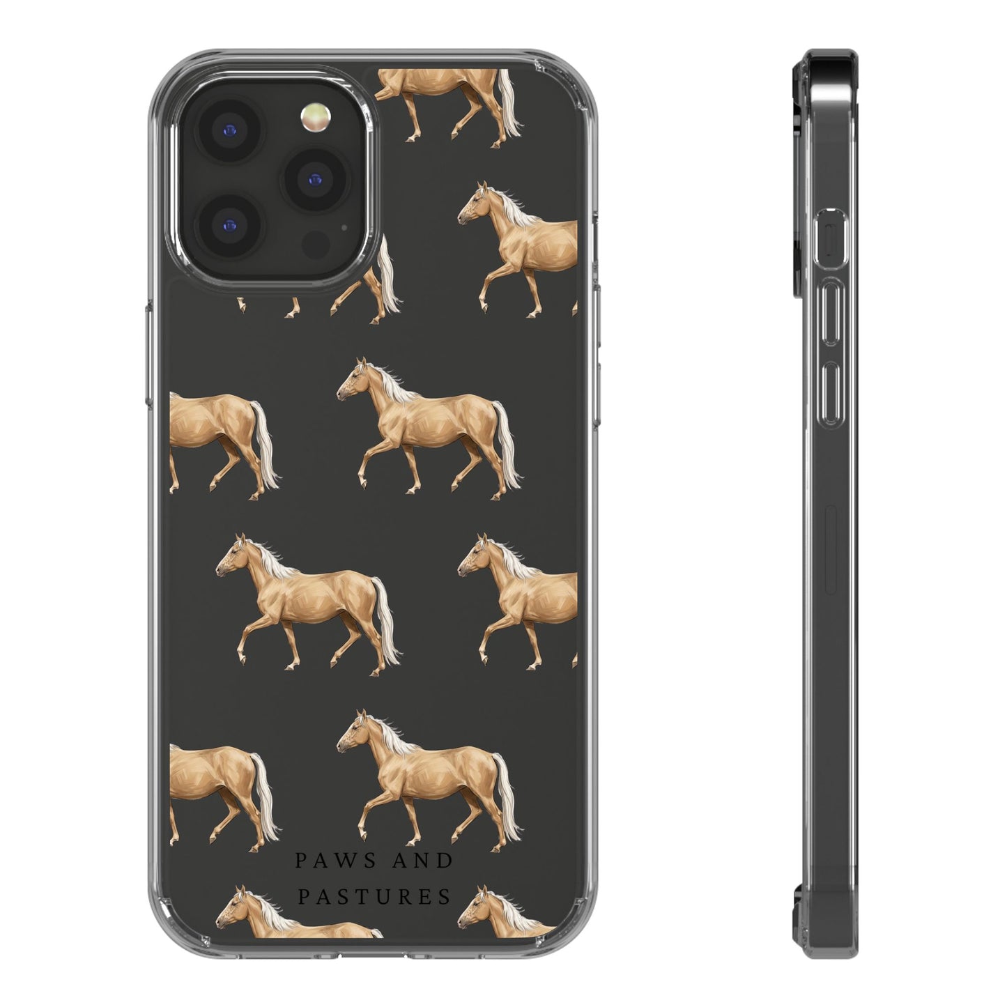 Horse Pattern iPhone Clear Case