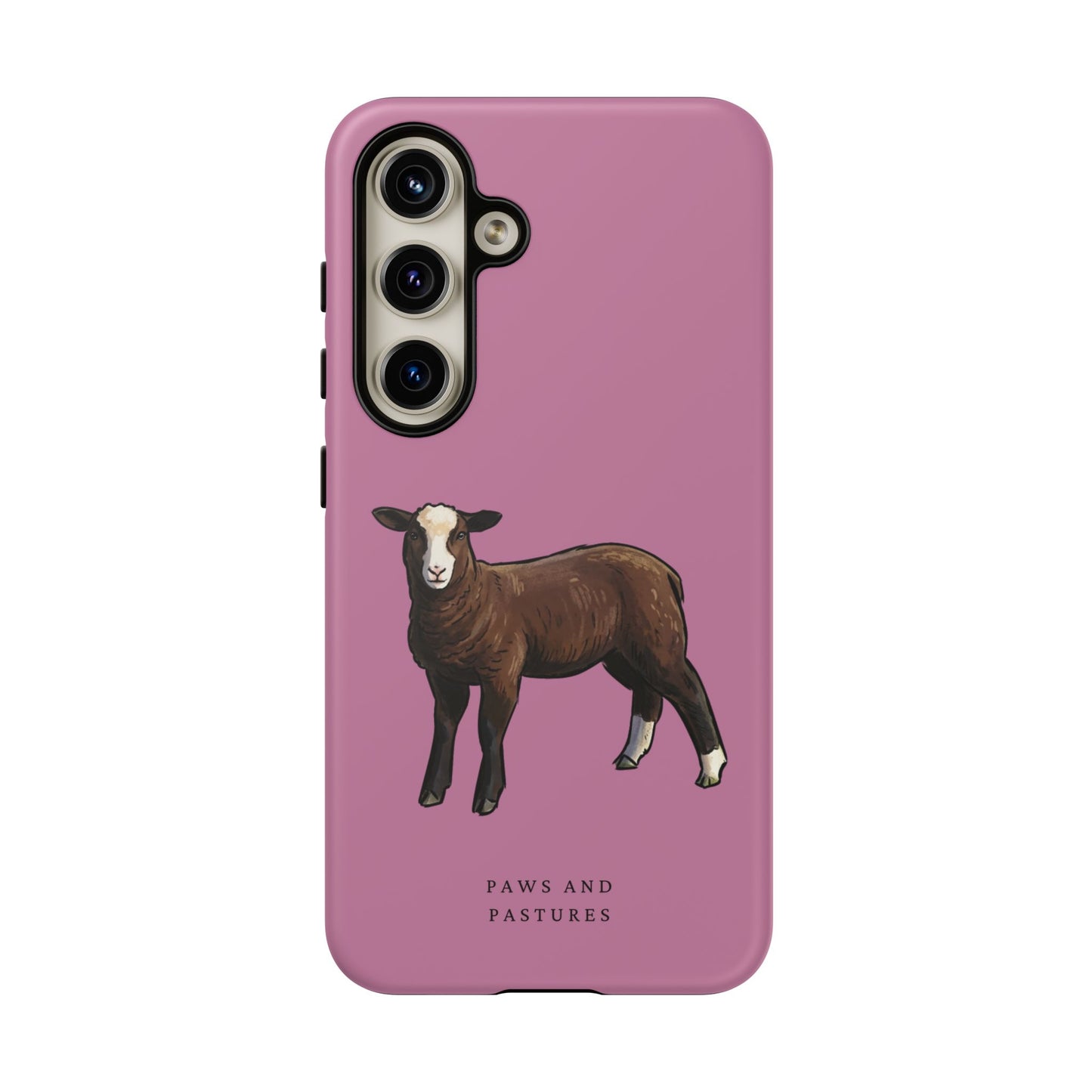 Zwartble Phone Case — Brown Sheep Illustration "Paws and Pastures"