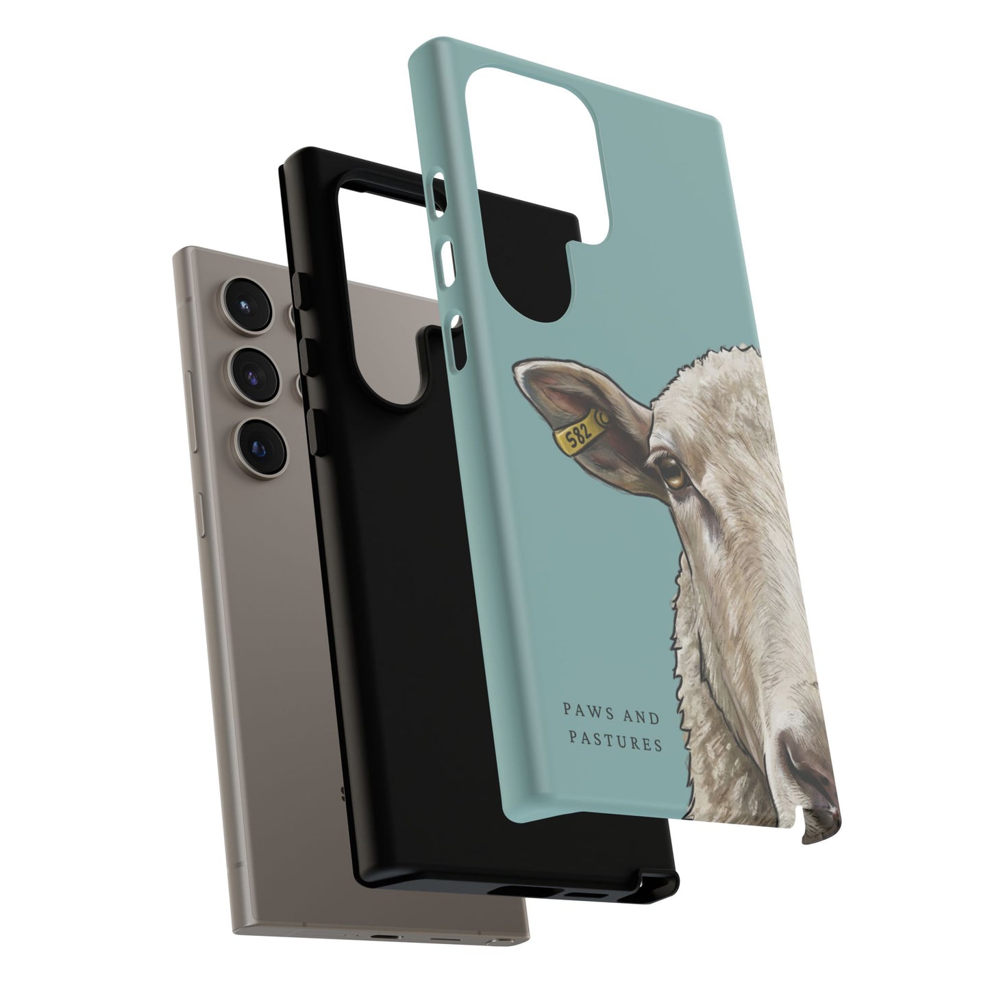 Teal Sheep Phone Case