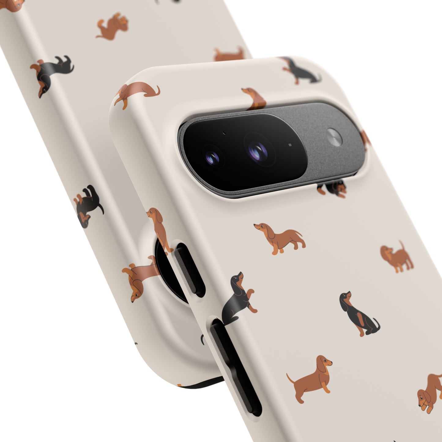 Dachshund Pattern Phone Case — Cute Wiener Dog Protective Cover