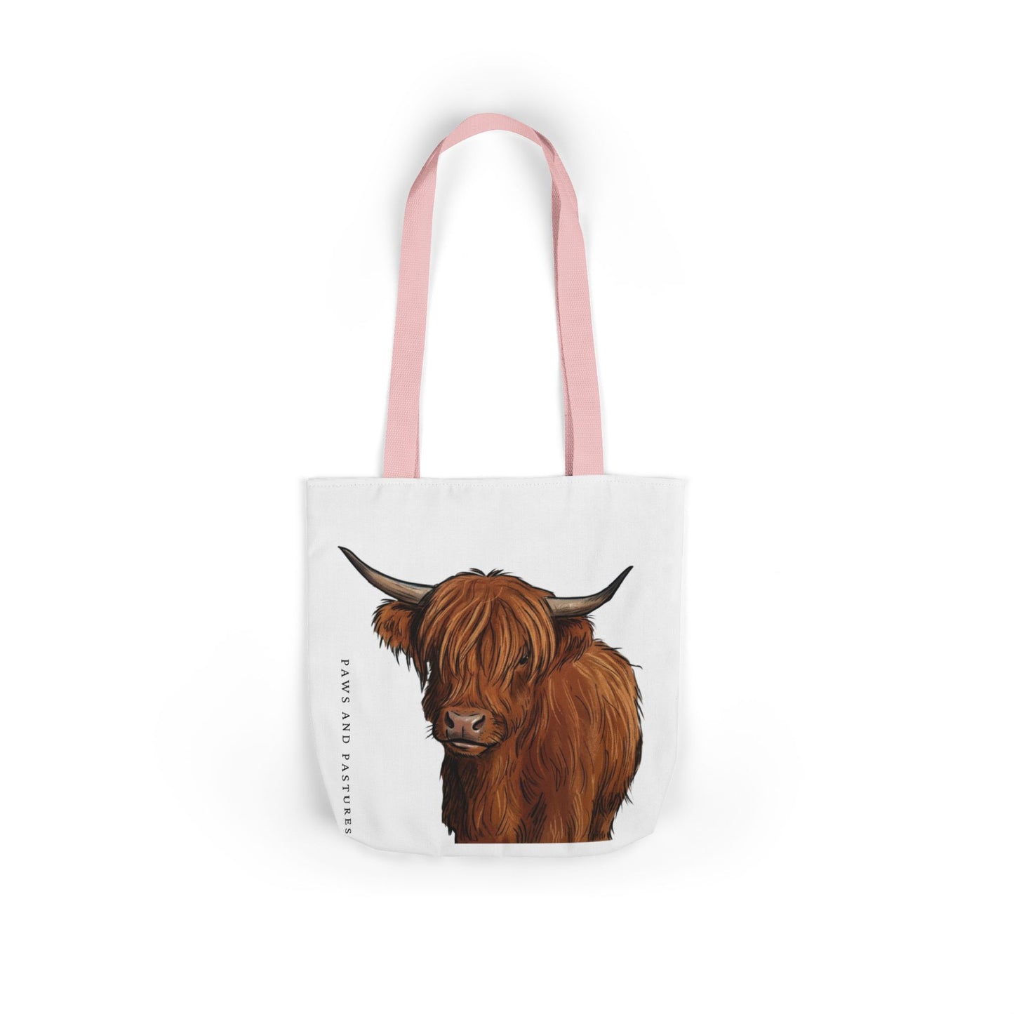 Highland Cow Canvas Tote Bag