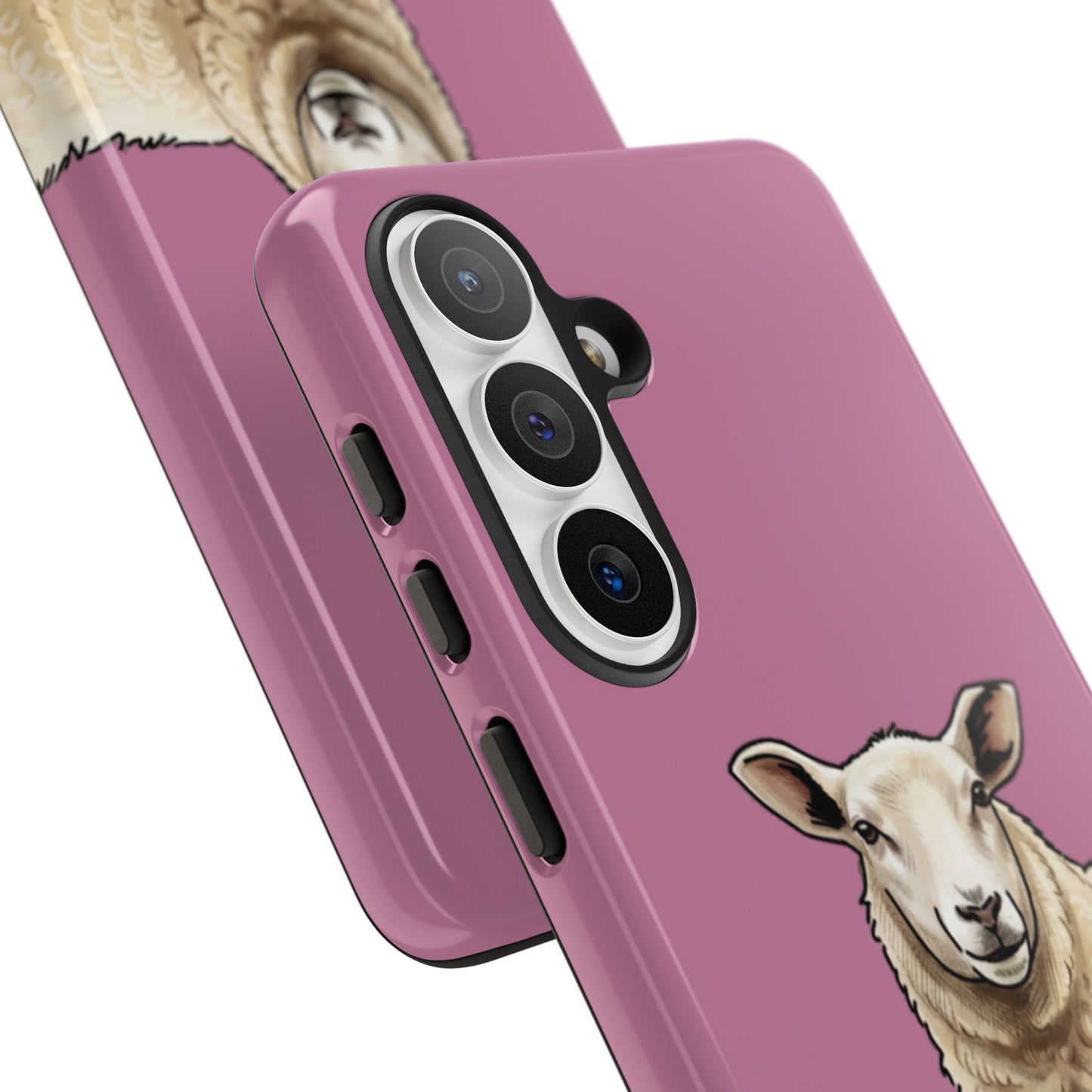 Pink Sheep Illustration Tough Phone Case