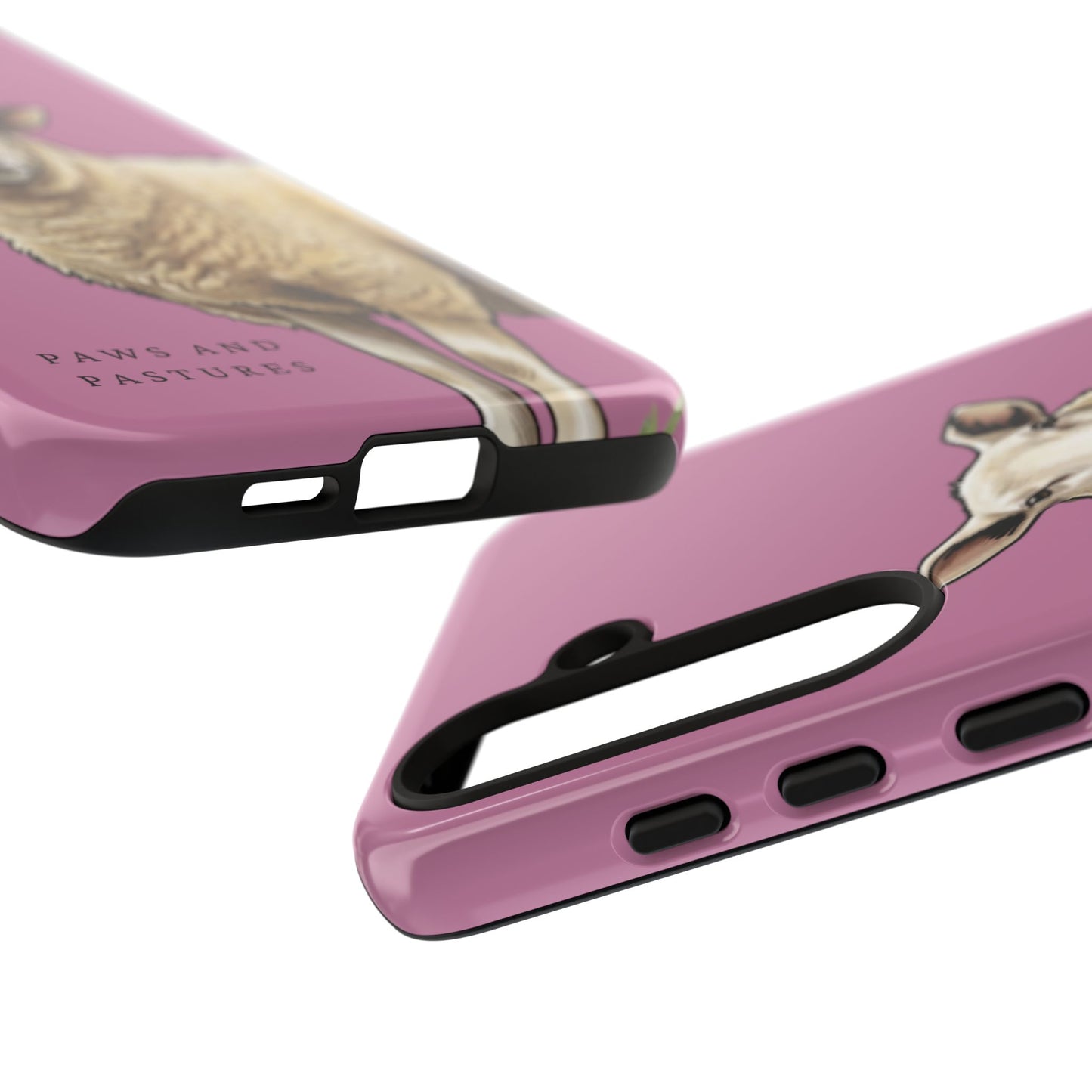 Pink Sheep Illustration Tough Phone Case
