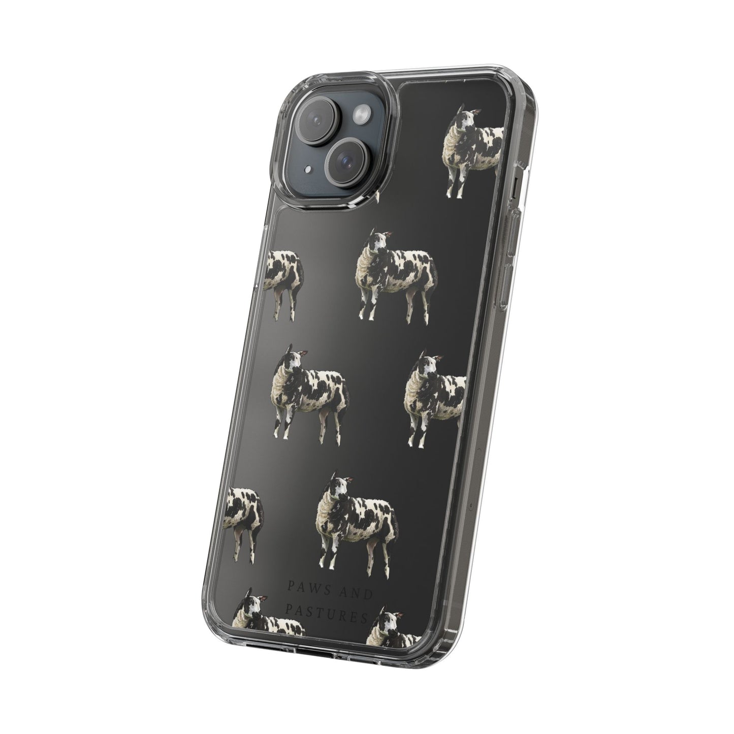 Dutch Spotted Sheep Pattern iPhone Clear Case