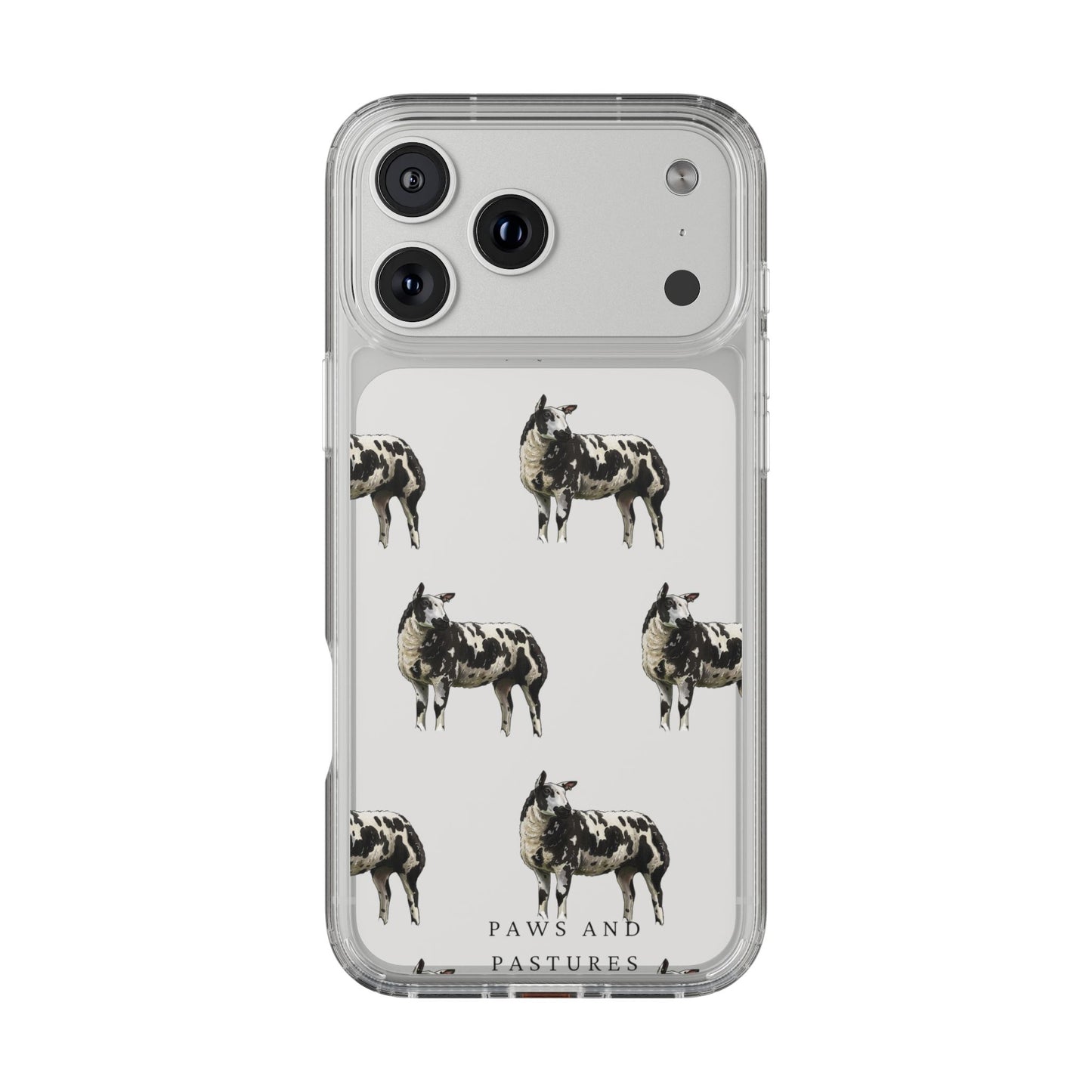 Dutch Spotted Sheep Pattern iPhone Clear Case