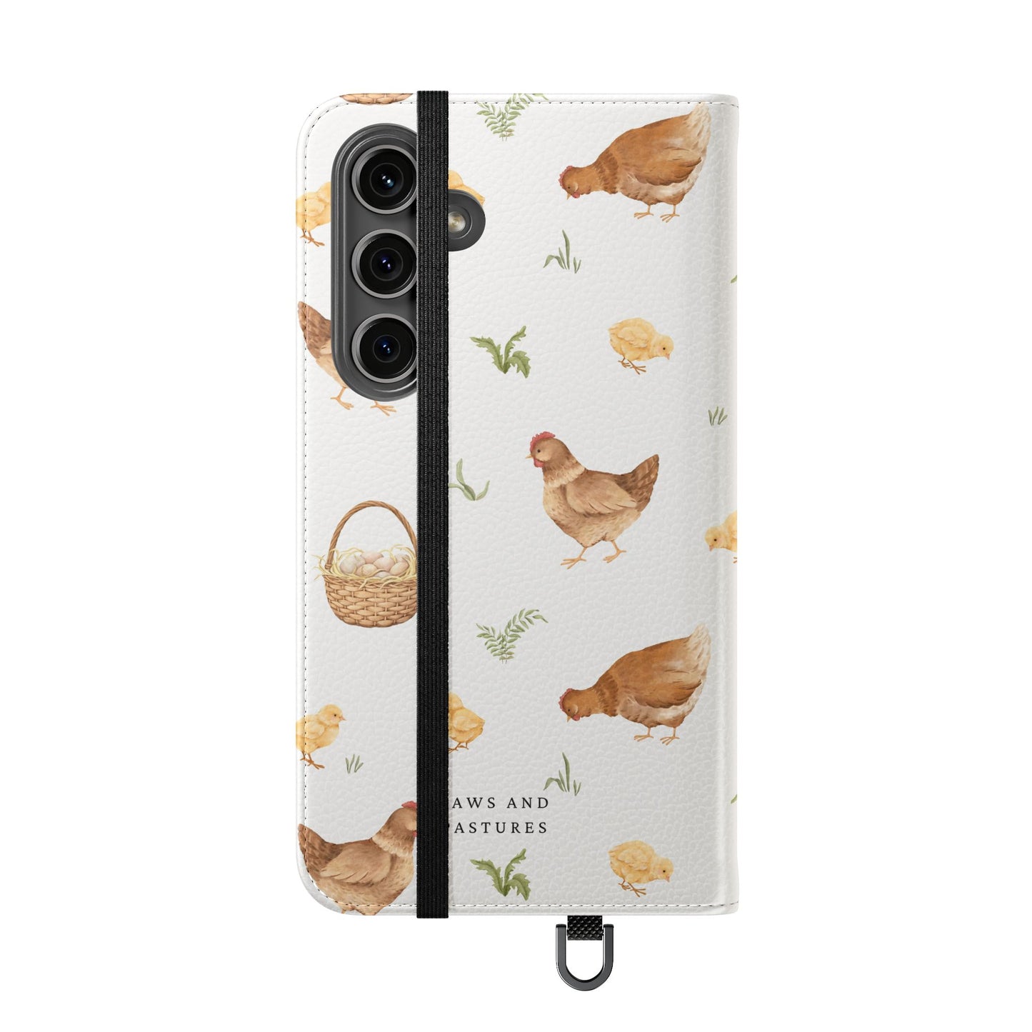 Flip Case – Watercolor Chickens & Baskets Phone Wallet Case