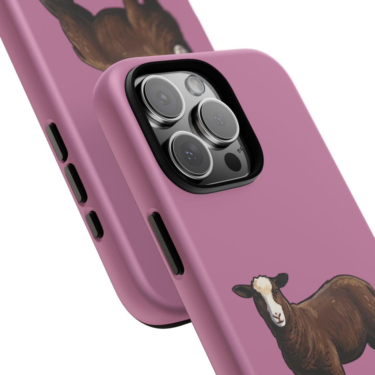 Zwartble Phone Case — Brown Sheep Illustration "Paws and Pastures"