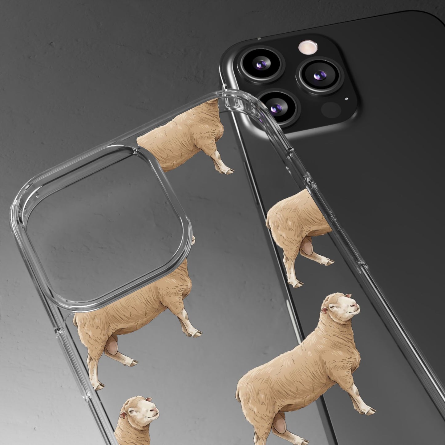 Dorset Sheep Pattern iPhone Clear Case