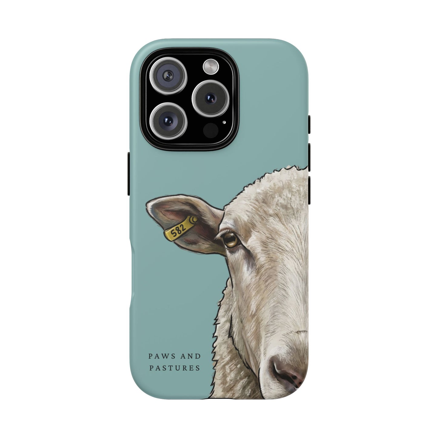 Teal Sheep Phone Case