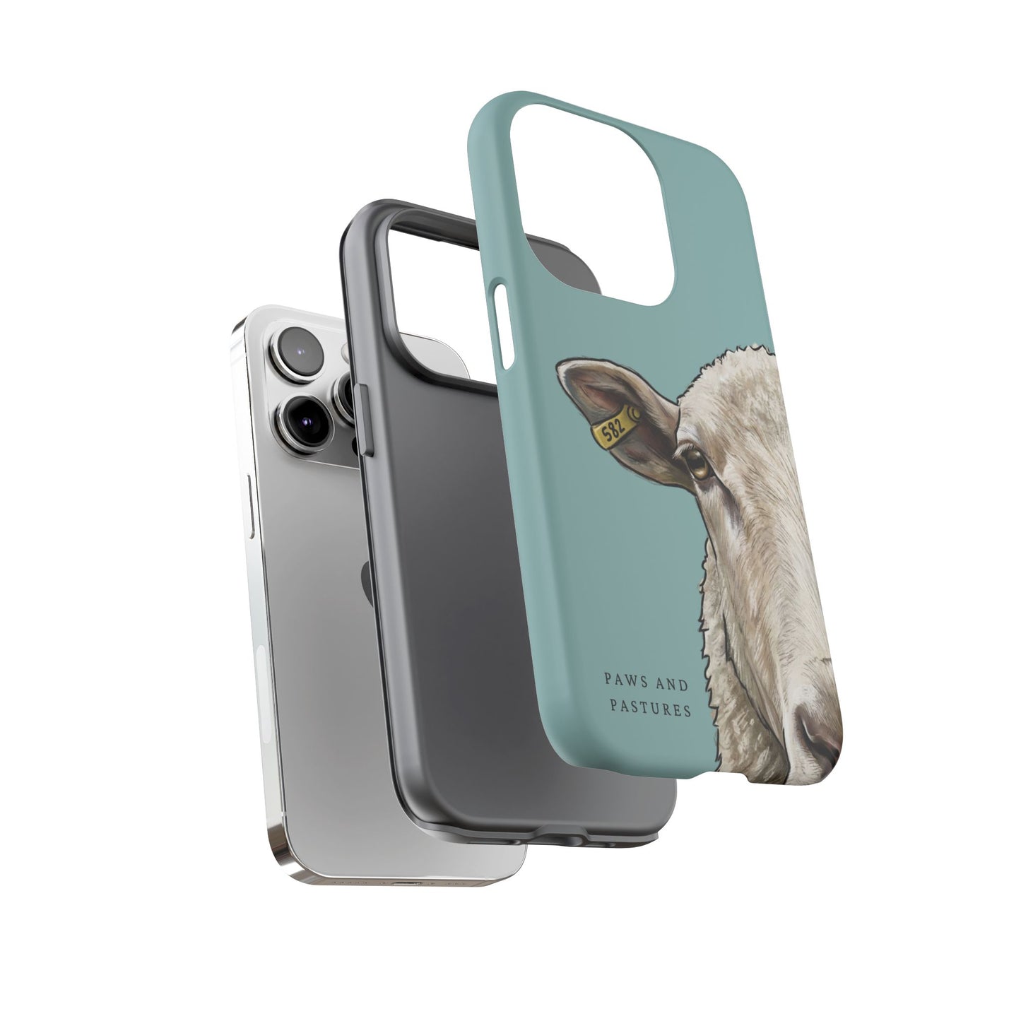 Teal Sheep Phone Case