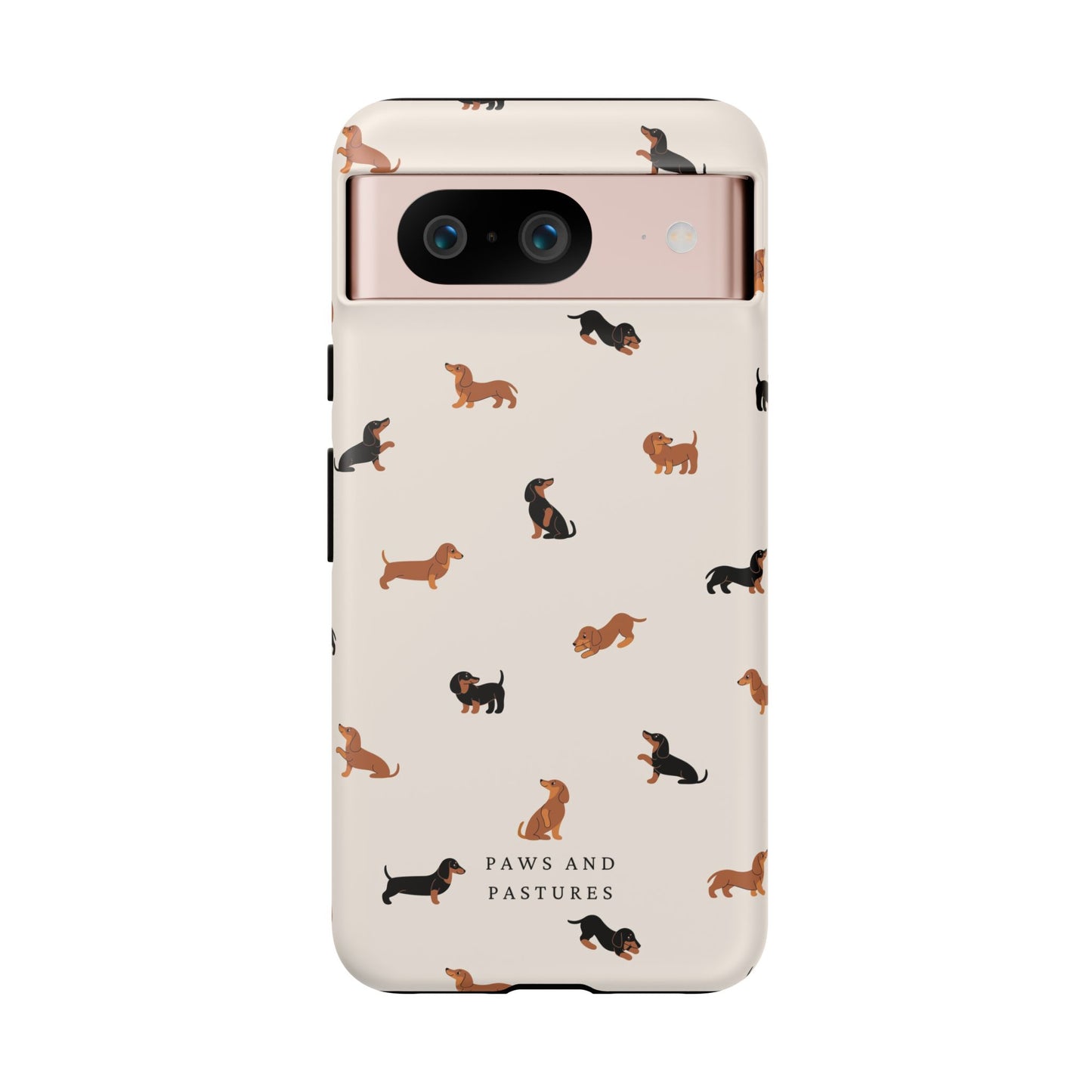 Dachshund Pattern Phone Case — Cute Wiener Dog Protective Cover