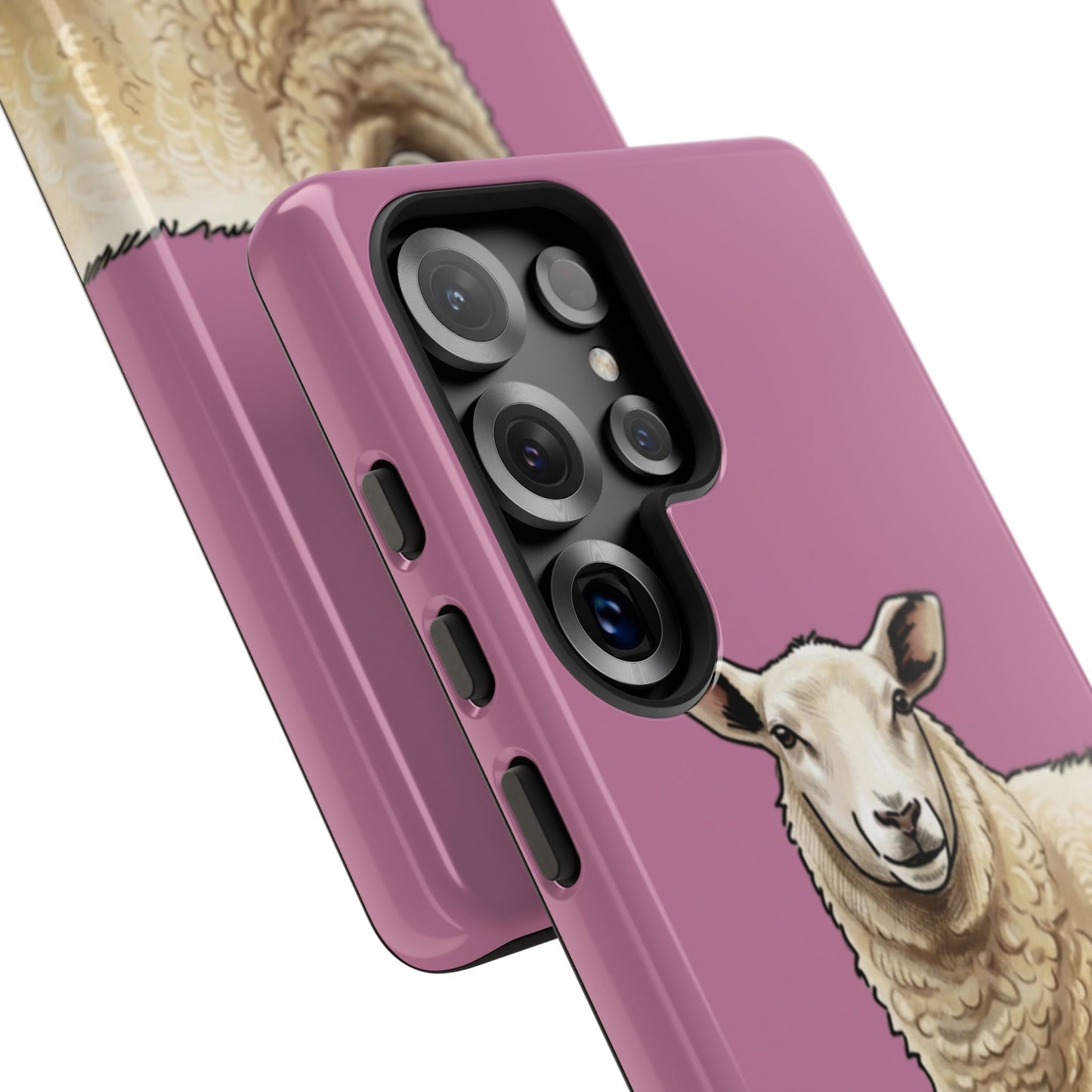 Pink Sheep Illustration Tough Phone Case