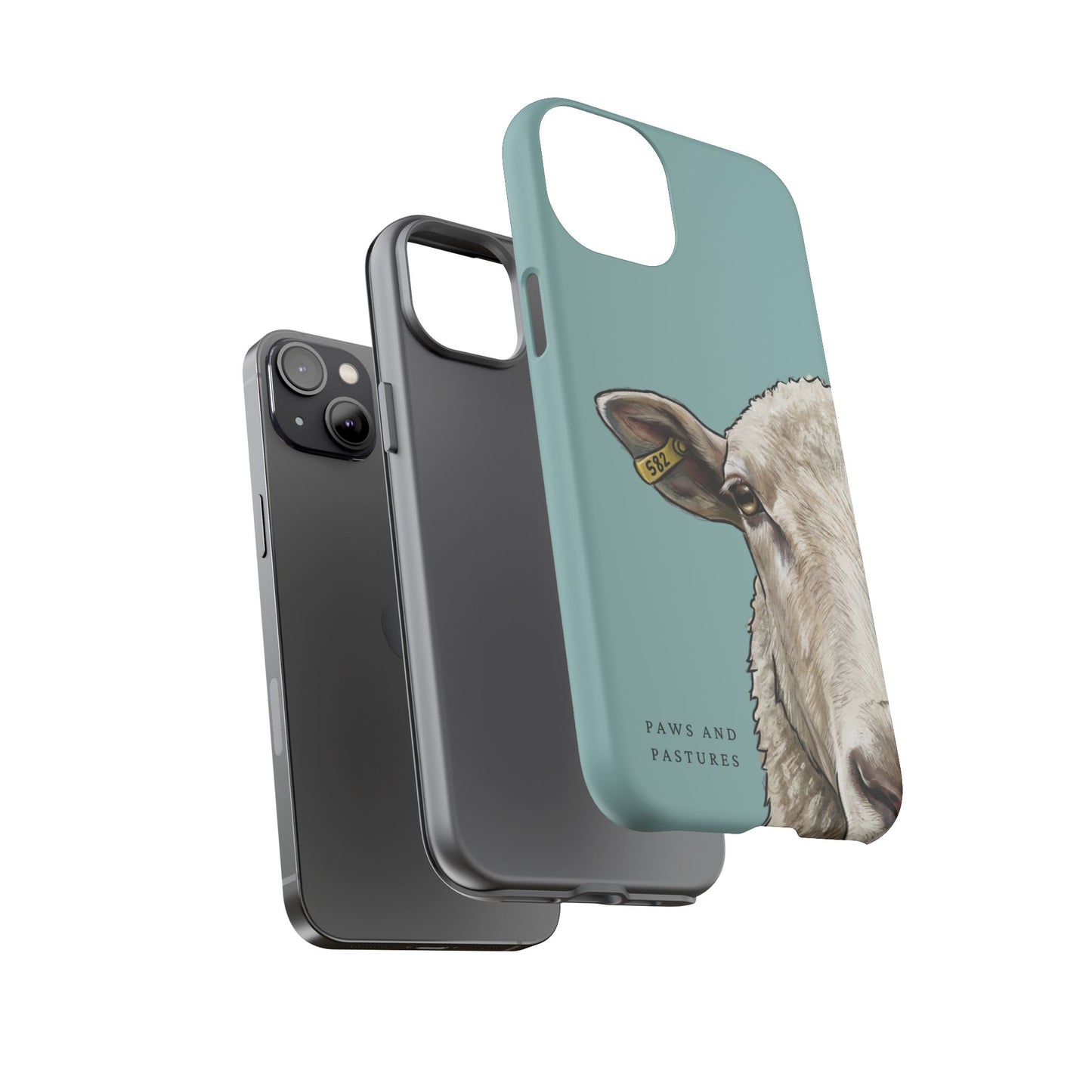 Teal Sheep Phone Case
