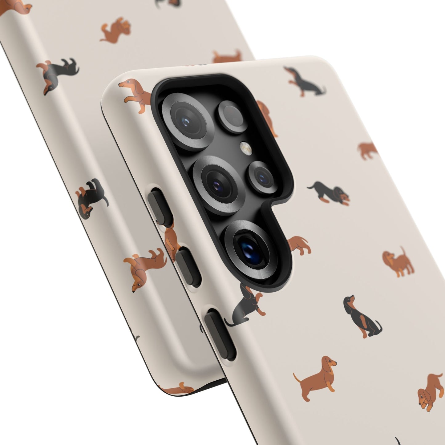 Dachshund Pattern Phone Case — Cute Wiener Dog Protective Cover