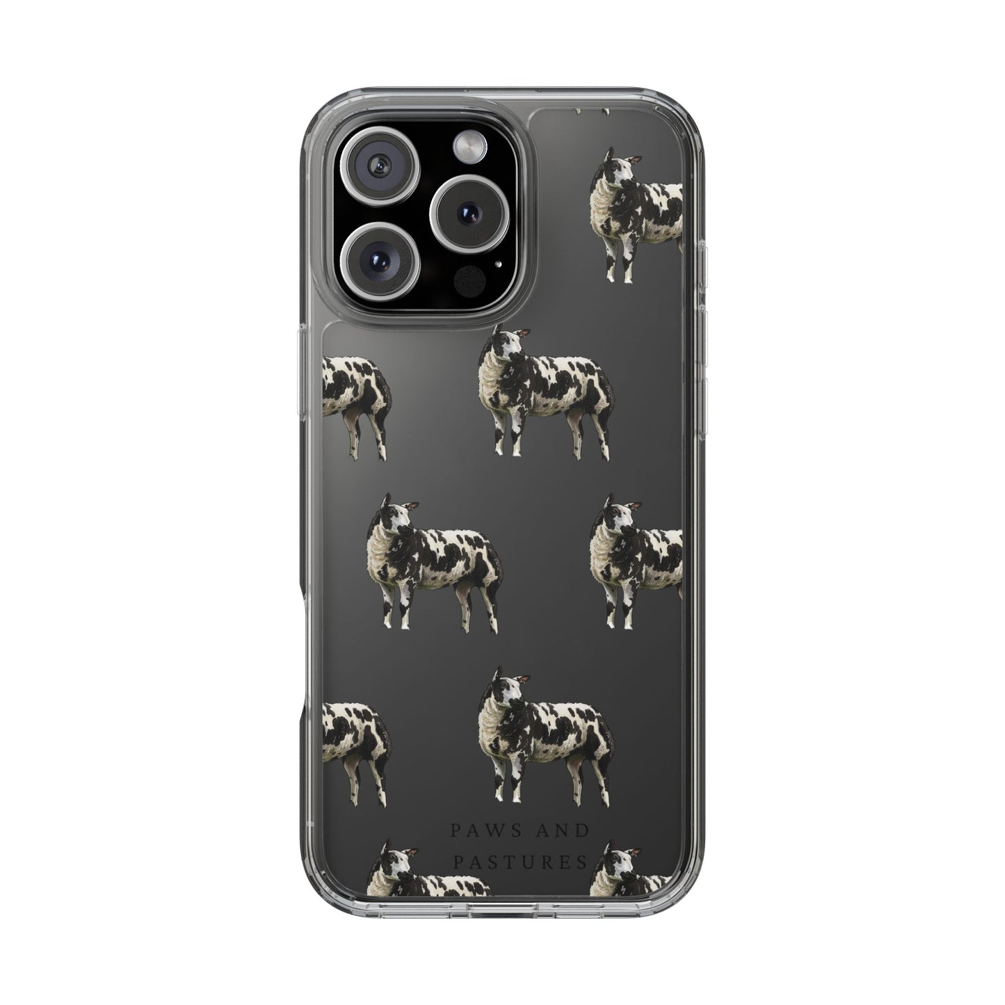 Dutch Spotted Sheep Pattern iPhone Clear Case