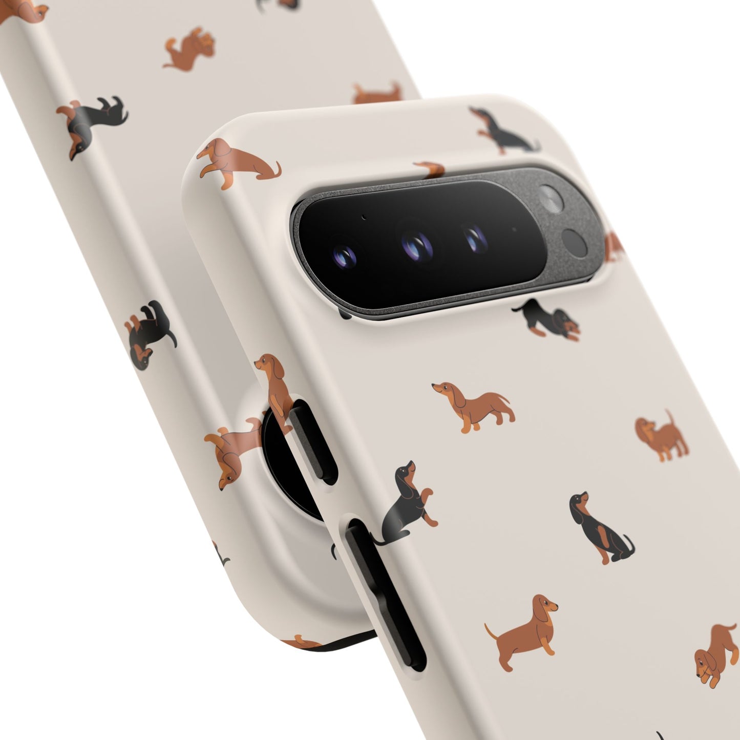 Dachshund Pattern Phone Case — Cute Wiener Dog Protective Cover
