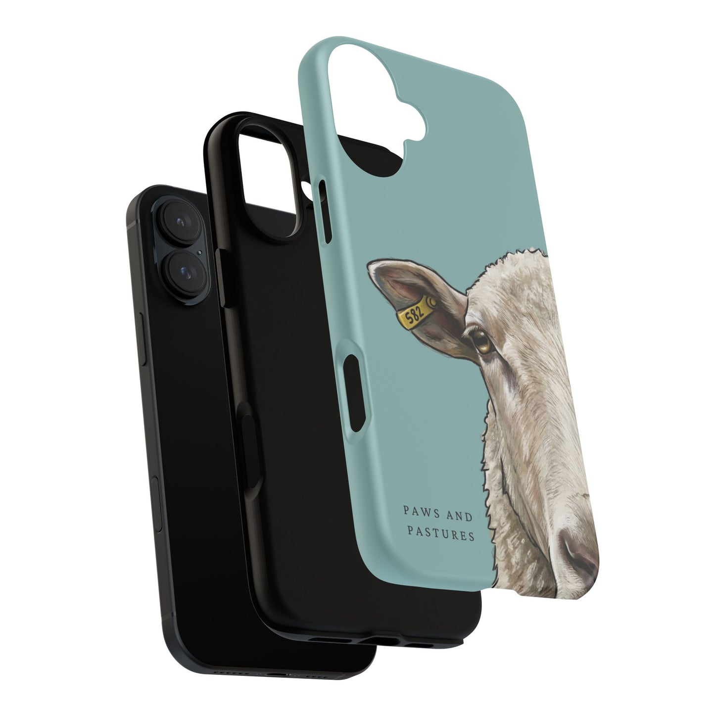 Teal Sheep Phone Case