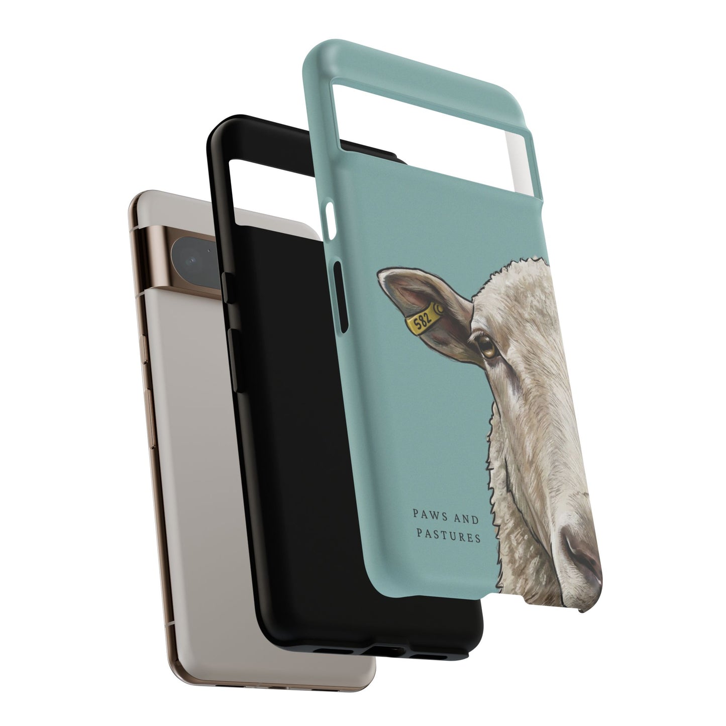Teal Sheep Phone Case