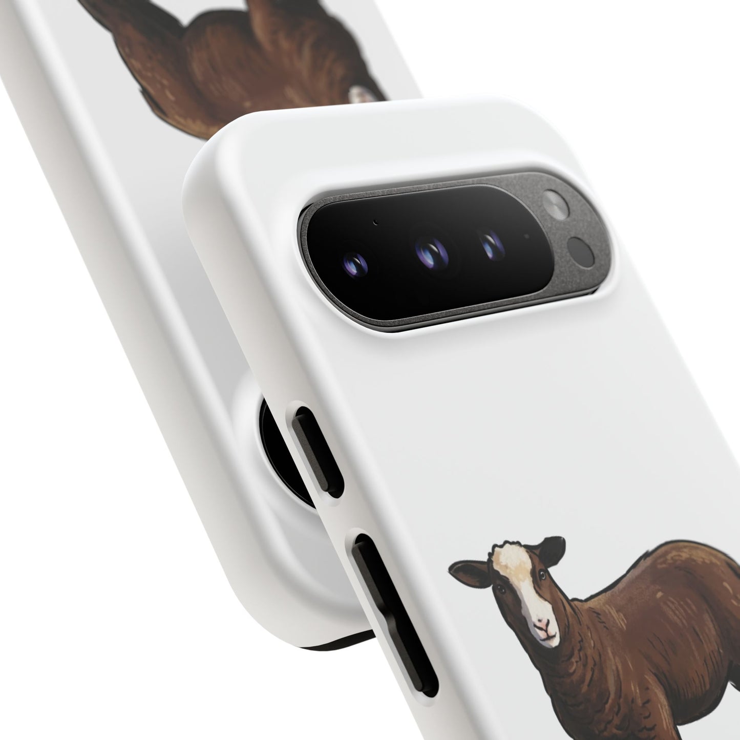 Zwartble Phone Case — Brown Sheep Illustration "Paws and Pastures"