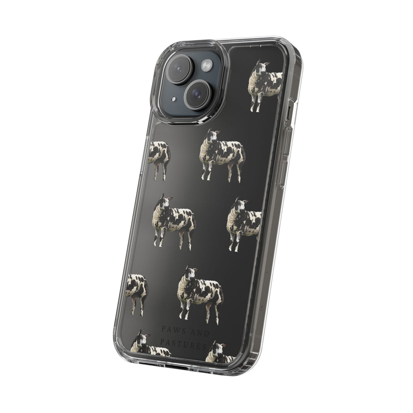 Dutch Spotted Sheep Pattern iPhone Clear Case