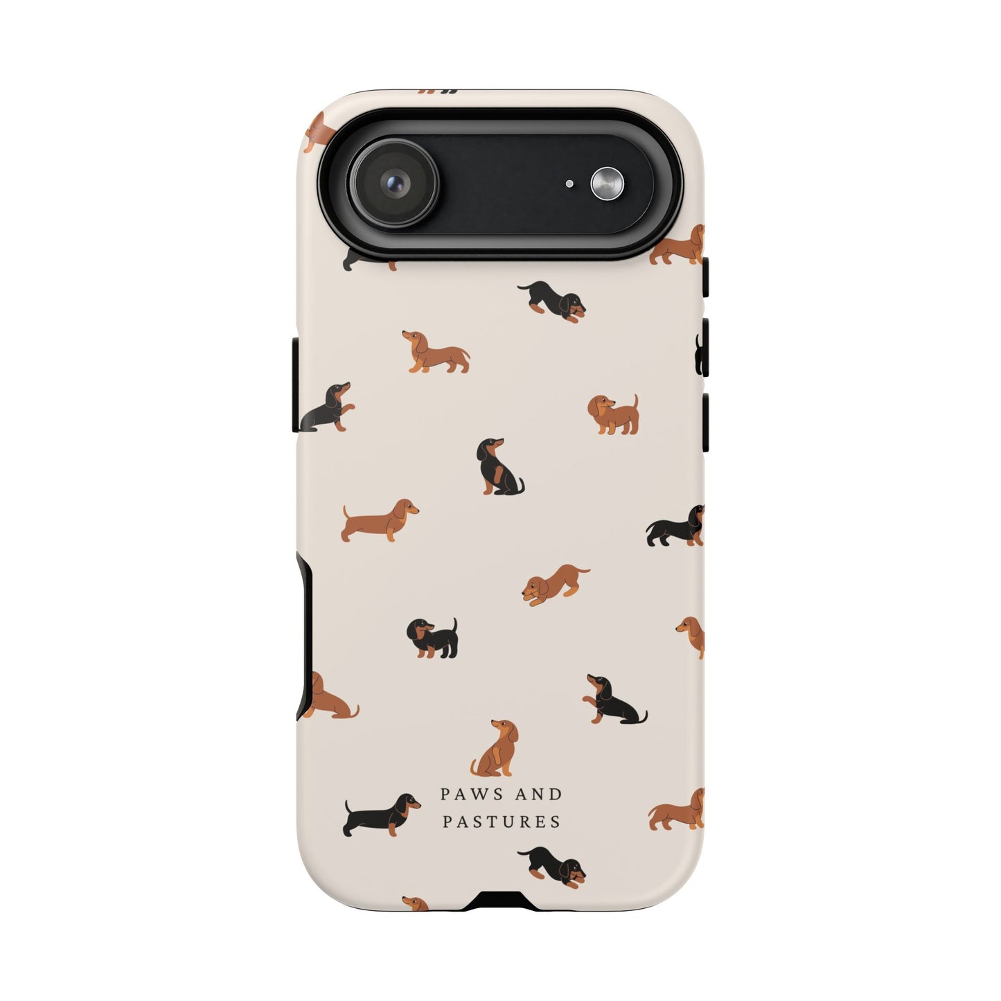 Dachshund Pattern Phone Case — Cute Wiener Dog Protective Cover