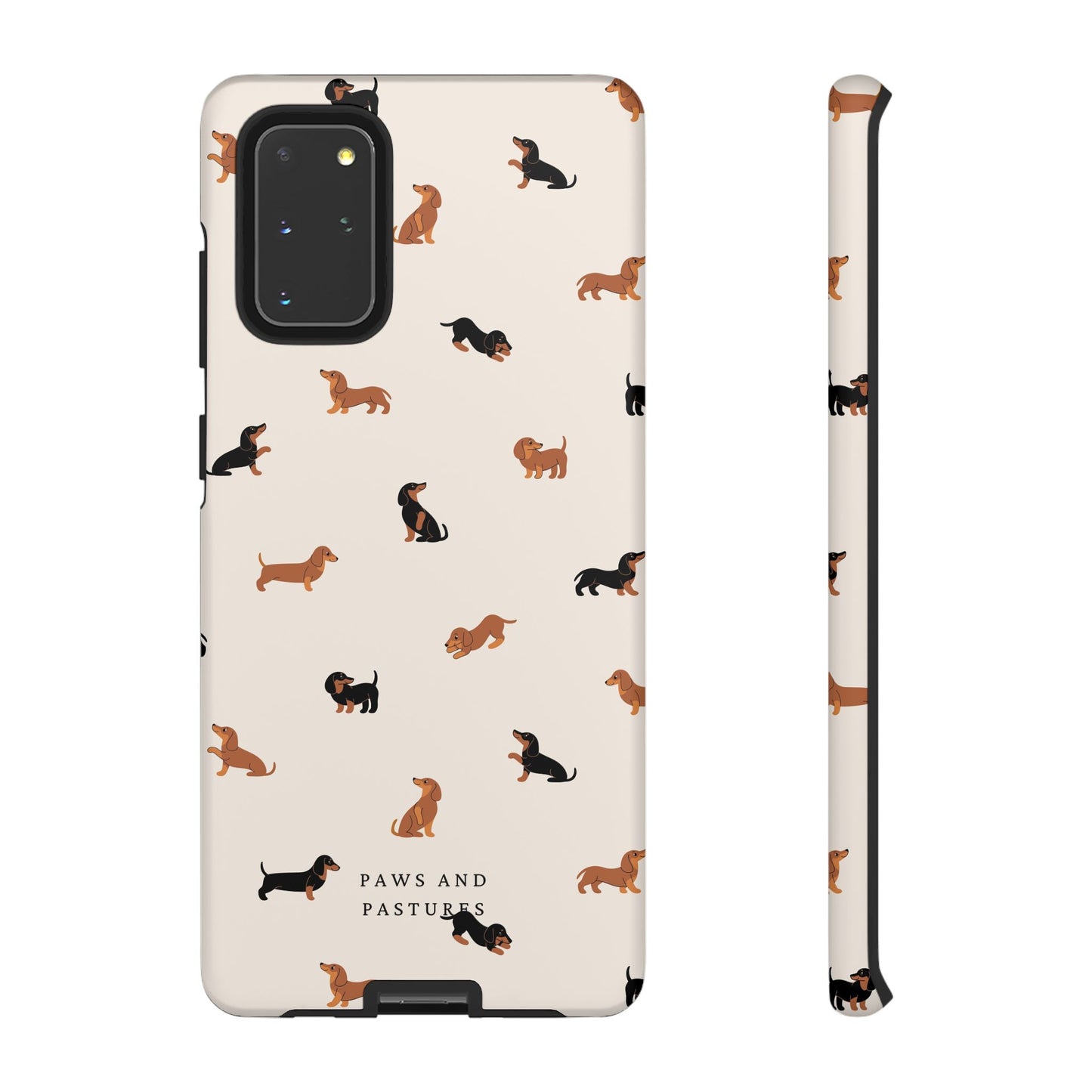 Dachshund Pattern Phone Case — Cute Wiener Dog Protective Cover