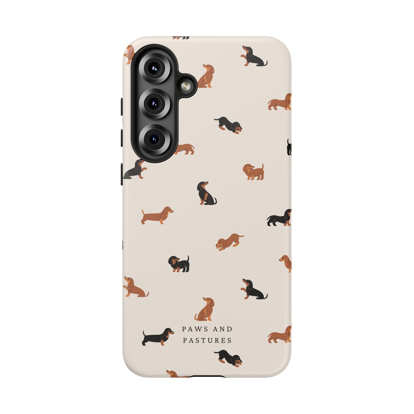 Dachshund Pattern Phone Case — Cute Wiener Dog Protective Cover