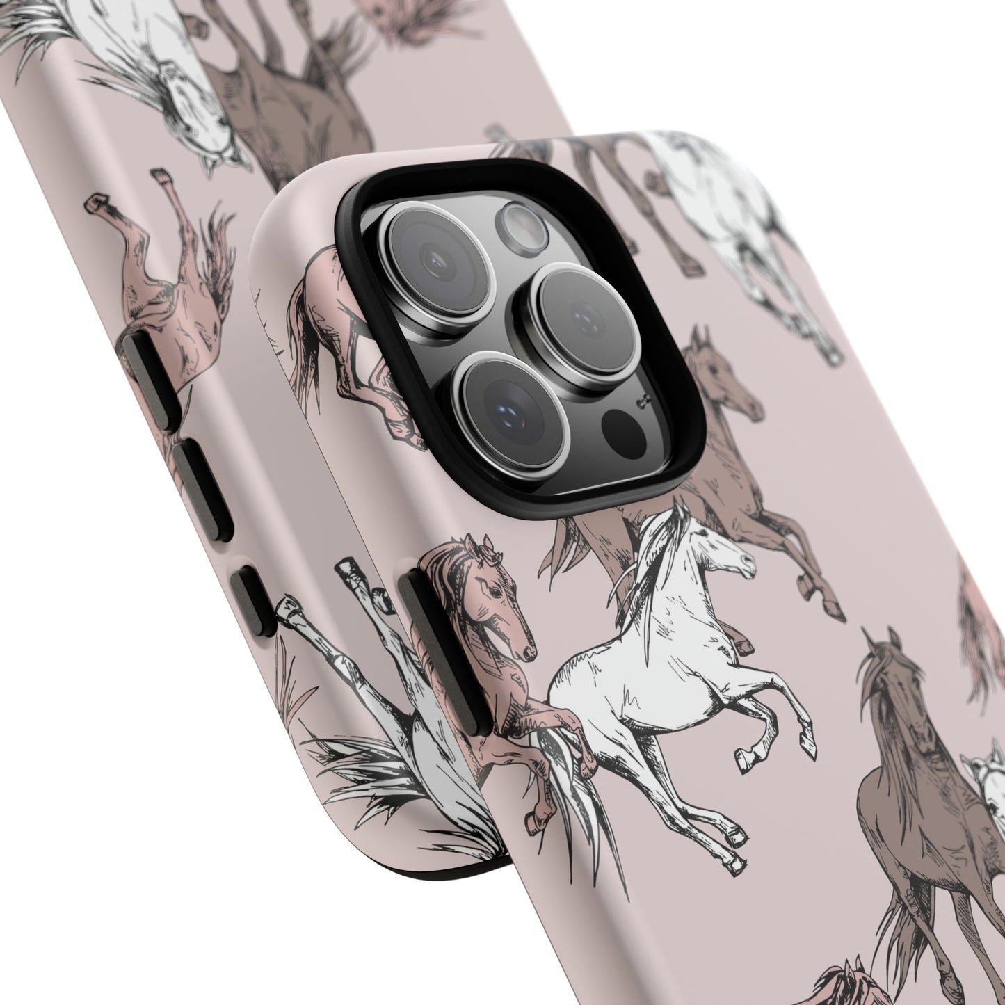 Horse pattern tough phone case