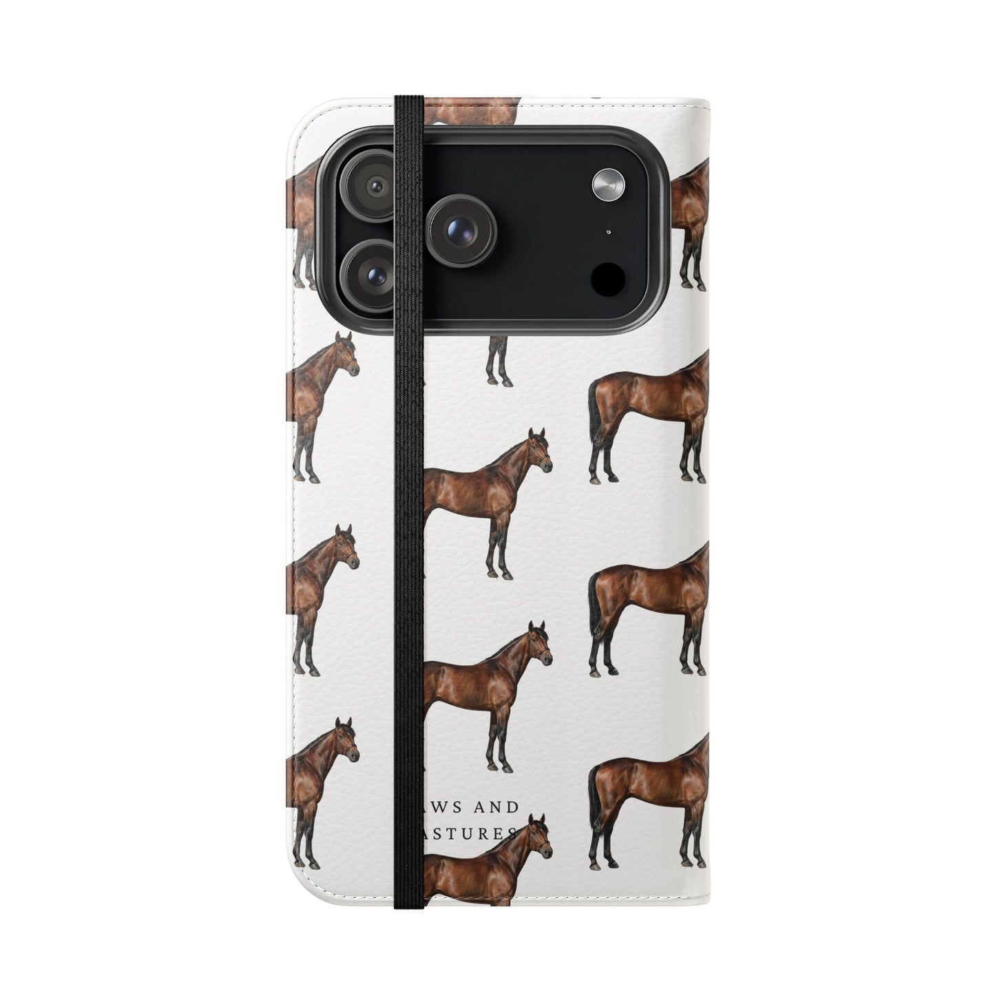 Horse Pattern iPhone Flip Case