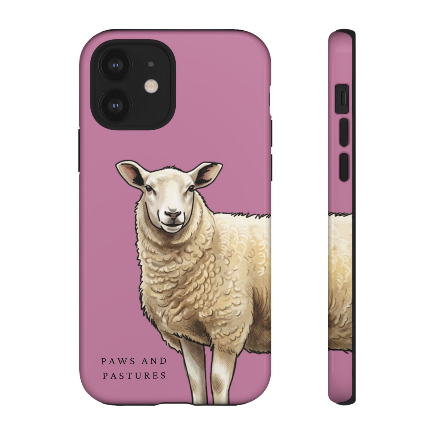 Pink Sheep Illustration Tough Phone Case