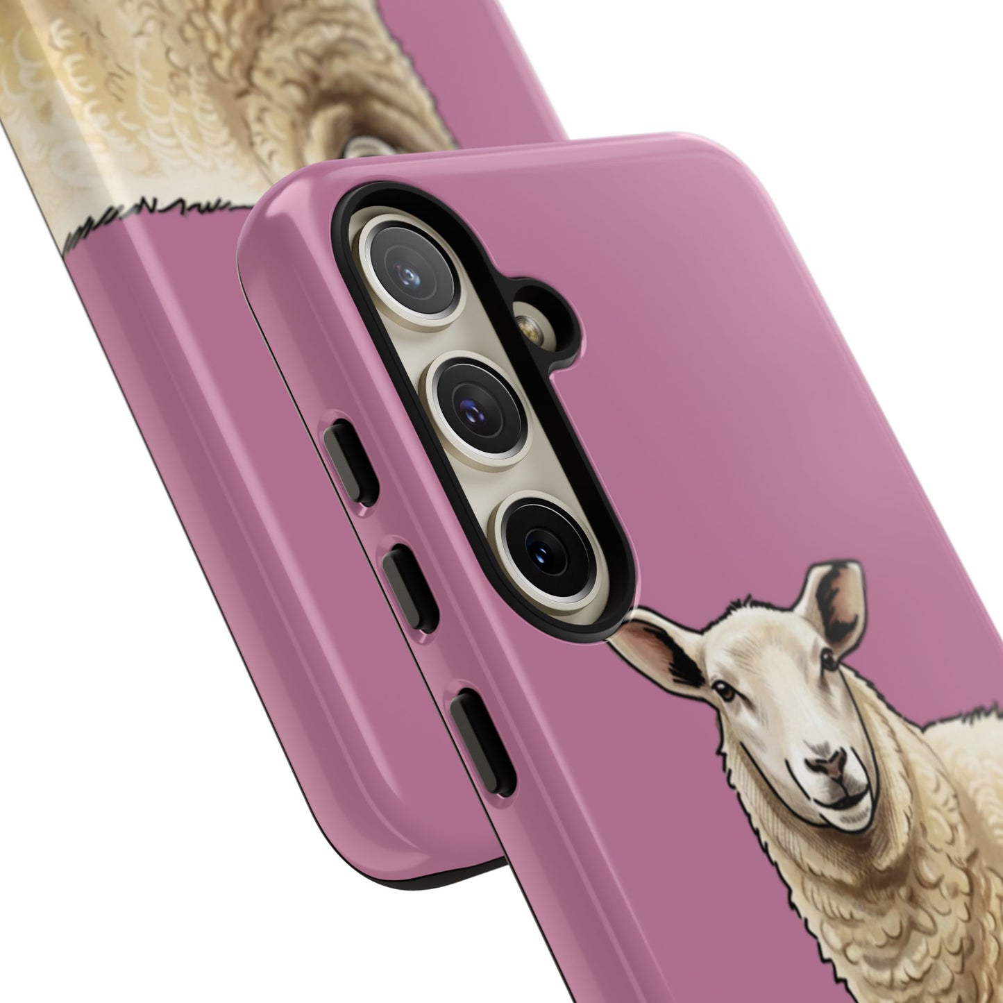 Pink Sheep Illustration Tough Phone Case