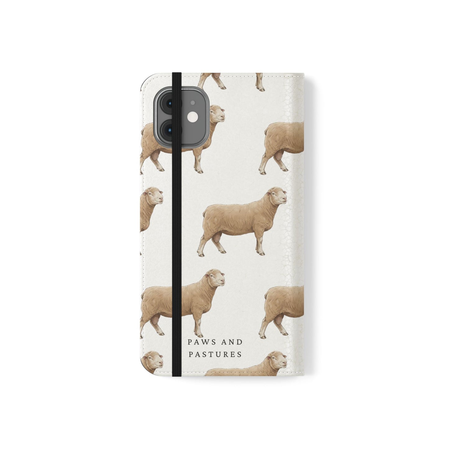 Sheep Pattern iPhone Flip Case