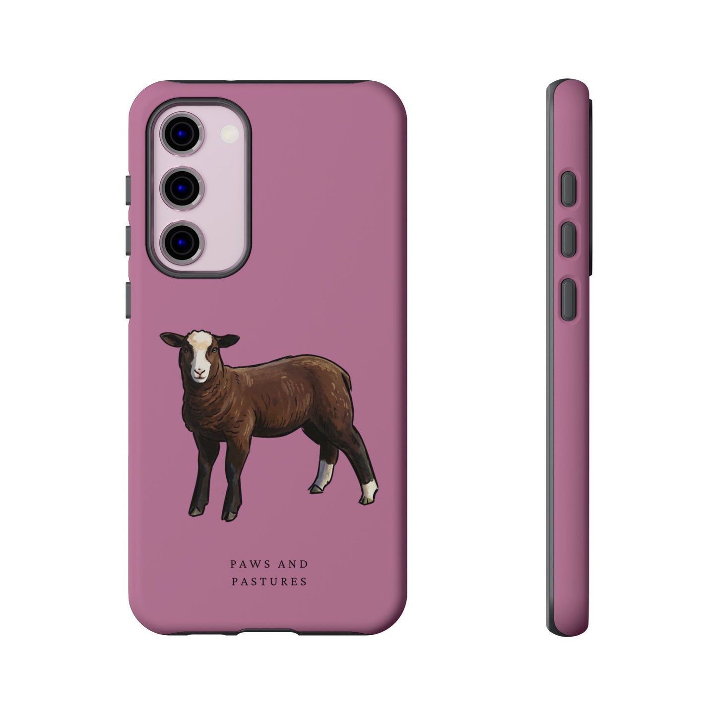 Zwartble Phone Case — Brown Sheep Illustration "Paws and Pastures"