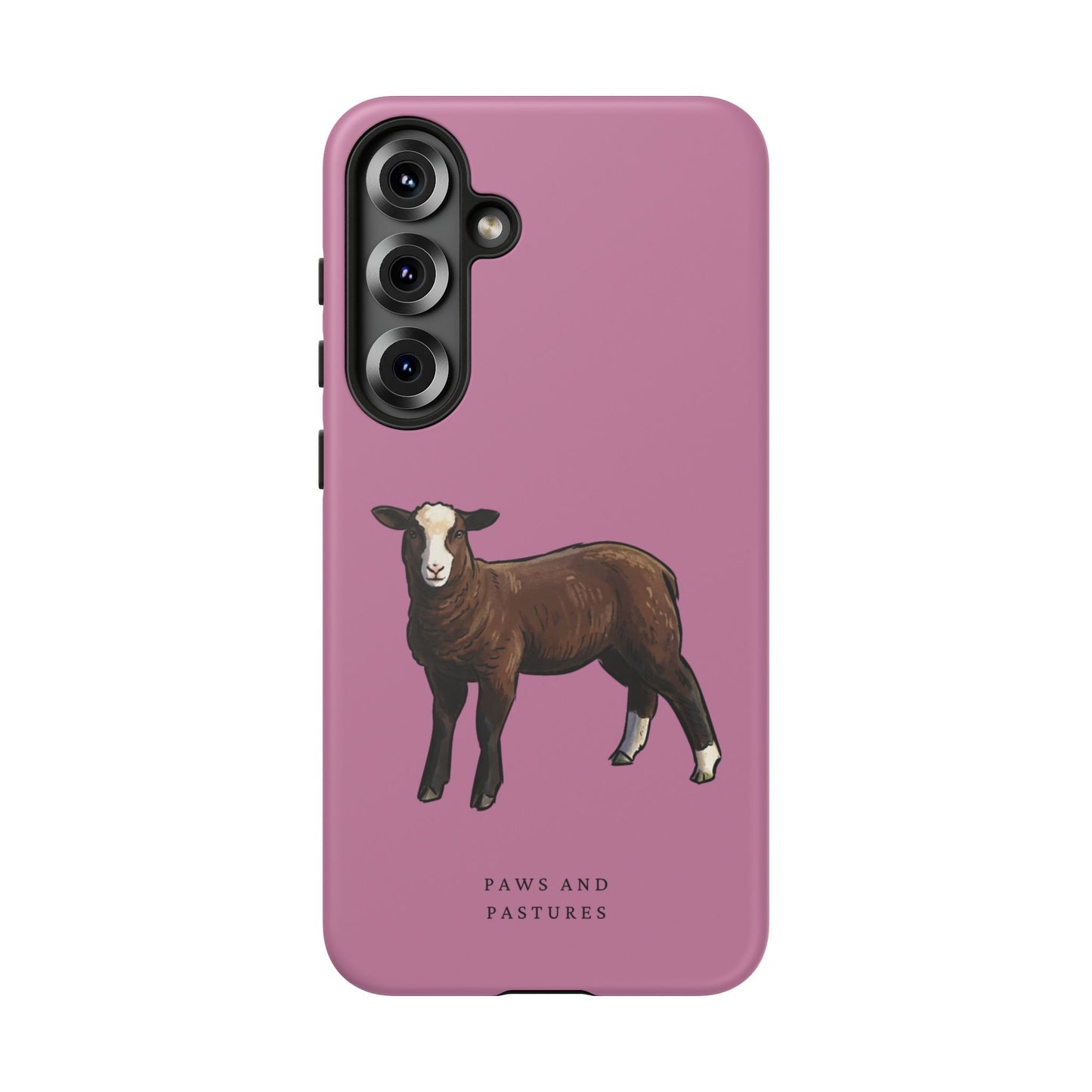 Zwartble Phone Case — Brown Sheep Illustration "Paws and Pastures"