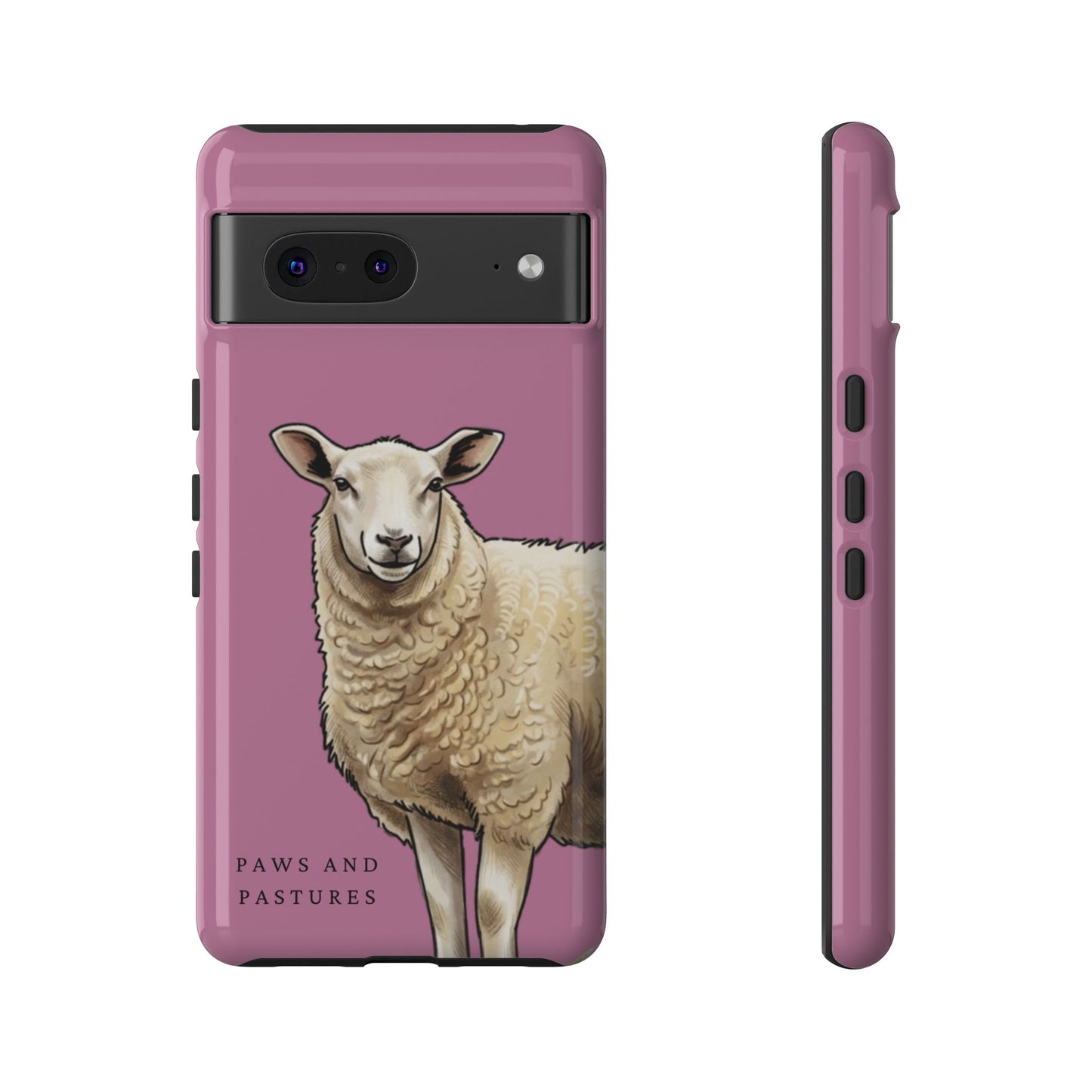 Pink Sheep Illustration Tough Phone Case