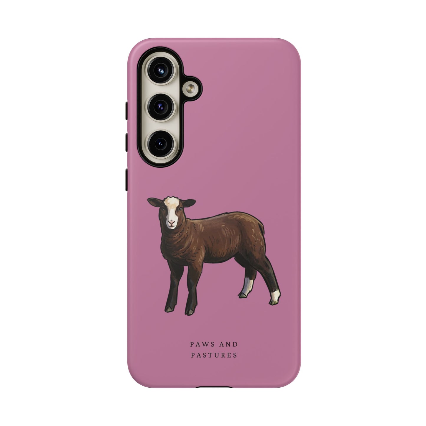 Zwartble Phone Case — Brown Sheep Illustration "Paws and Pastures"