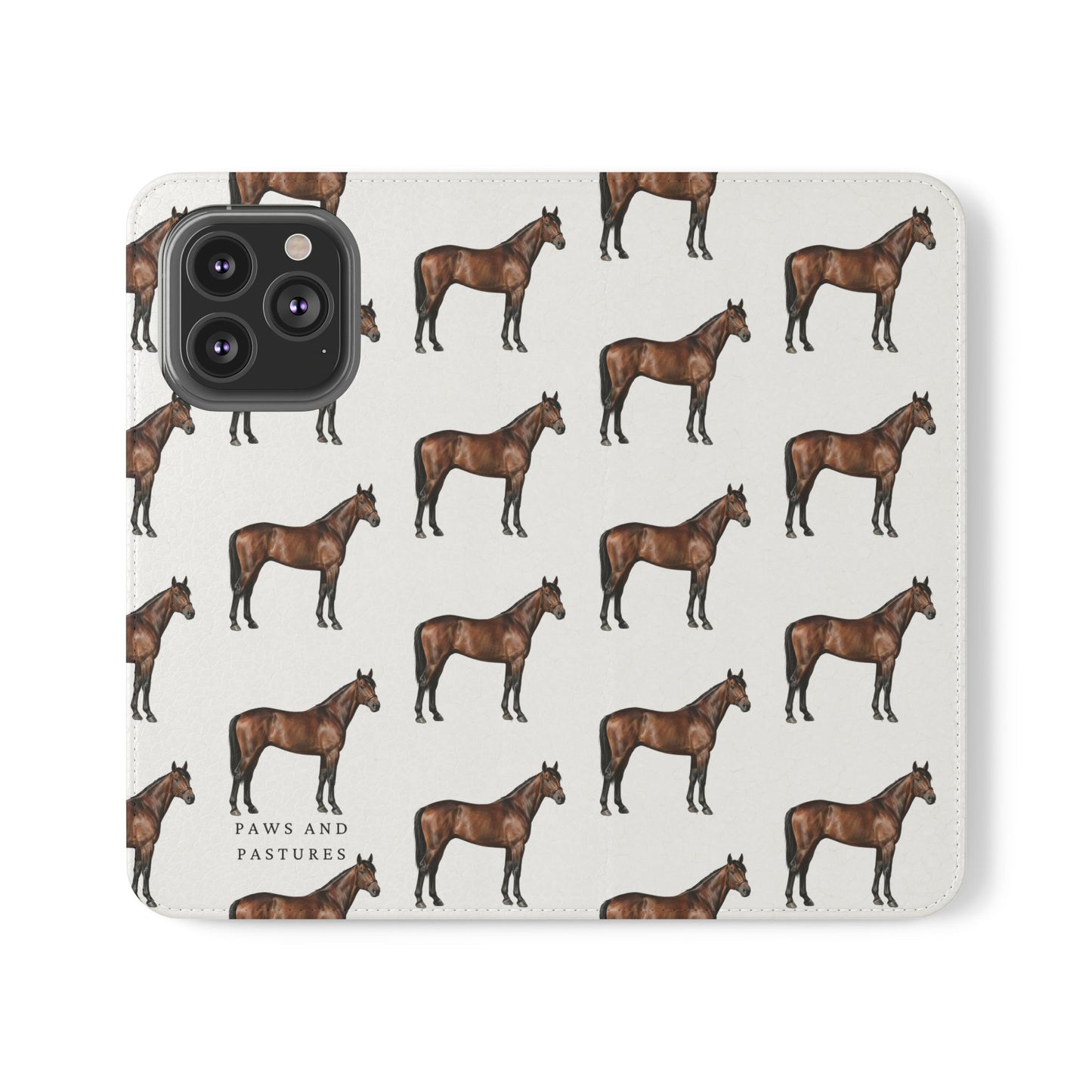 Horse Pattern iPhone Flip Case