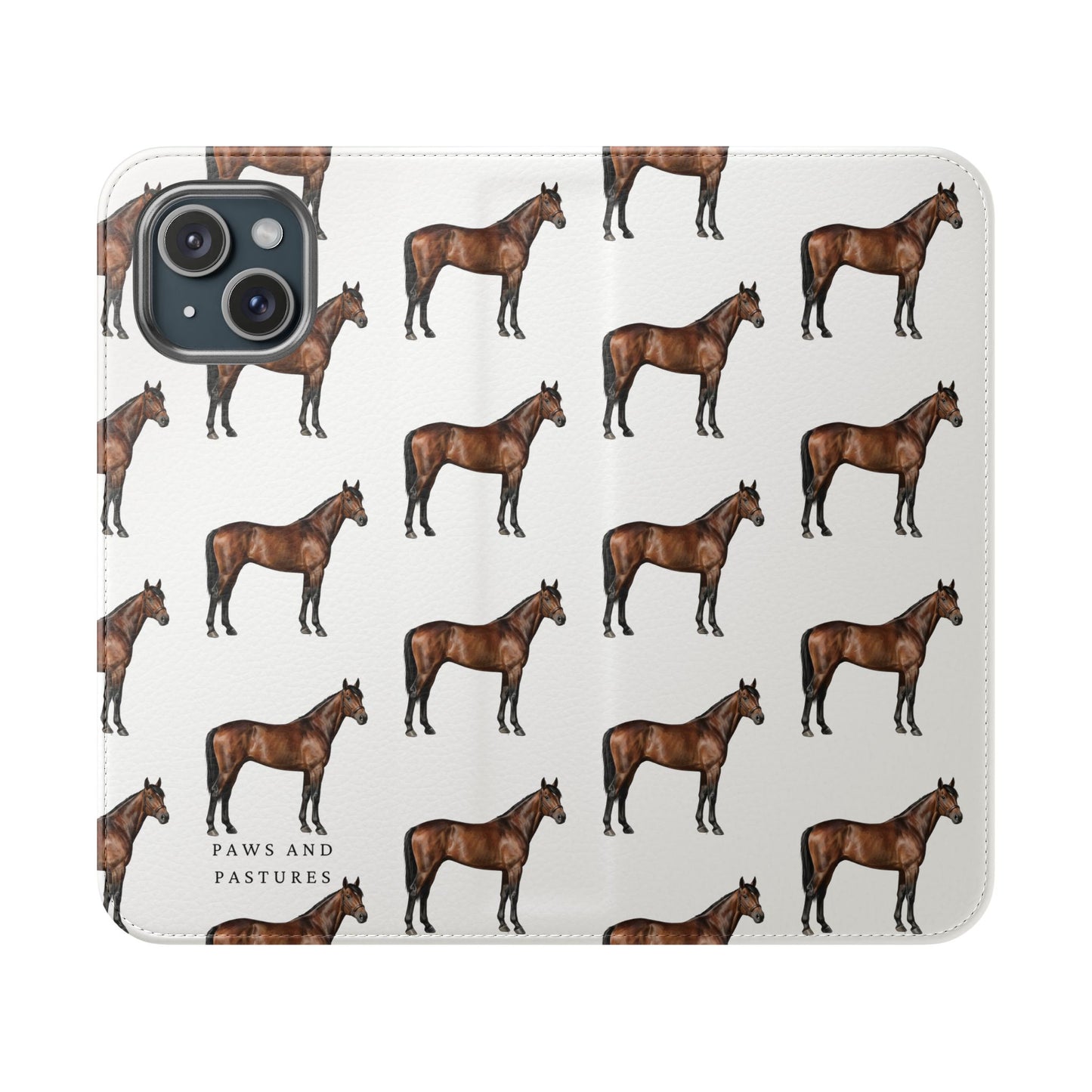 Horse Pattern iPhone Flip Case