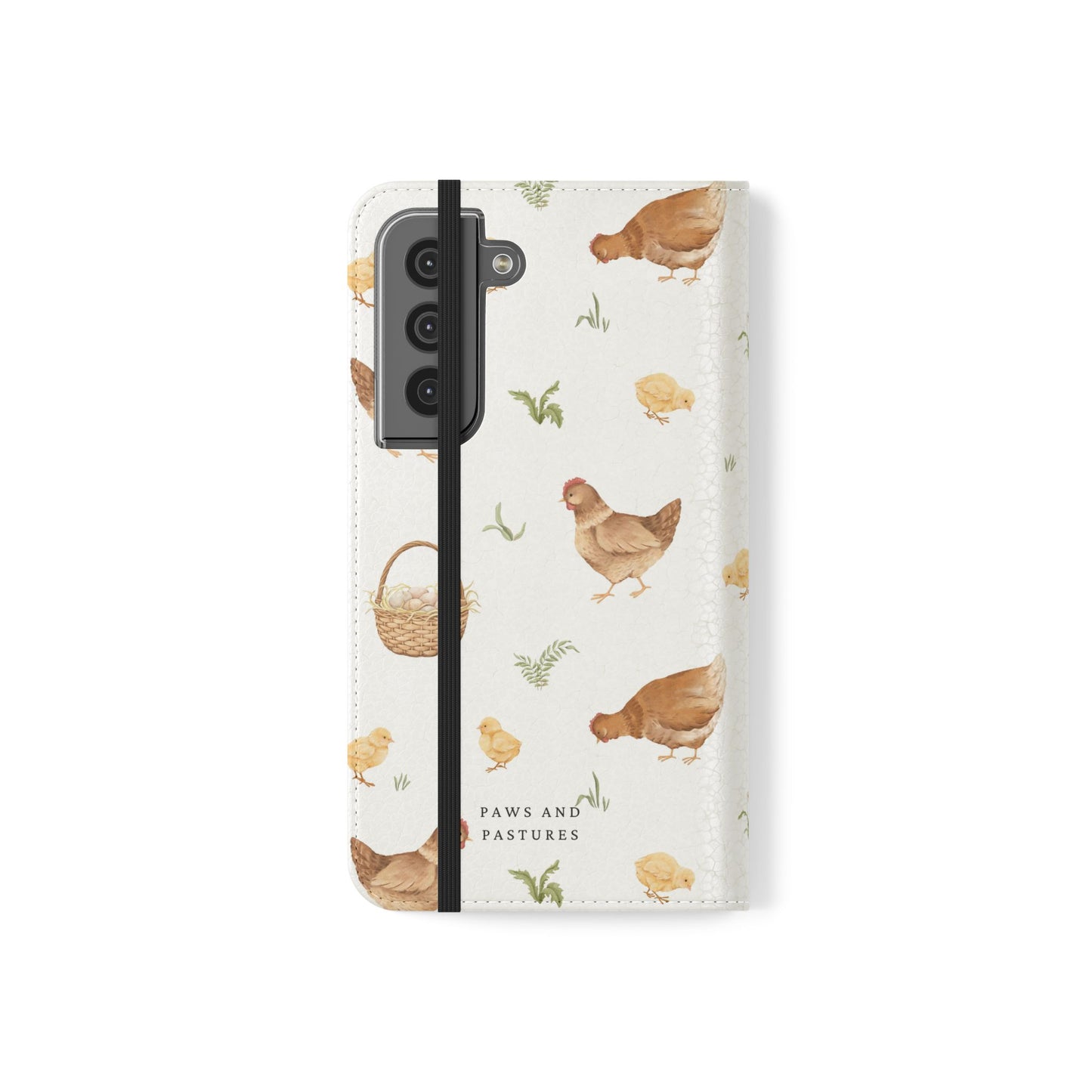 Flip Case – Watercolor Chickens & Baskets Phone Wallet Case