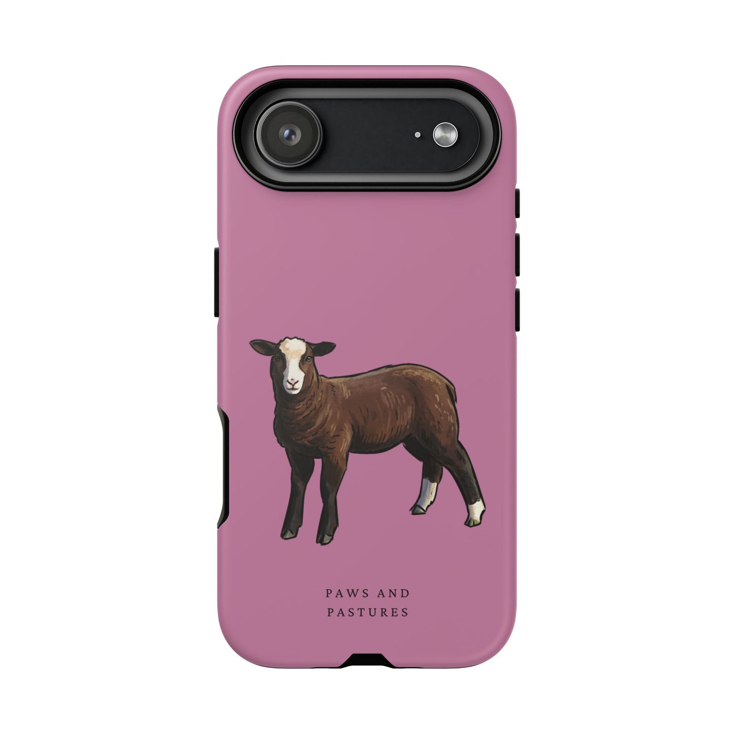 Zwartble Phone Case — Brown Sheep Illustration "Paws and Pastures"