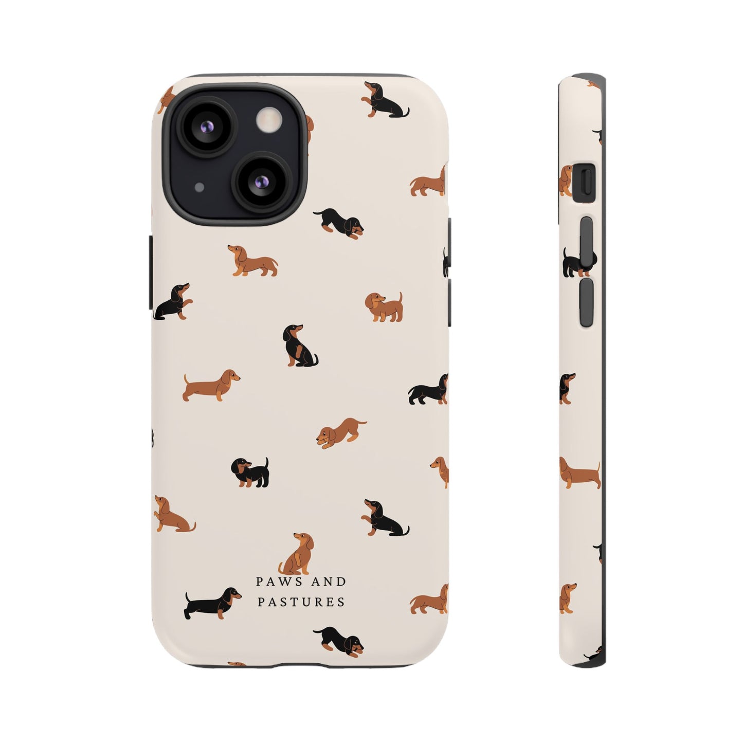 Dachshund Pattern Phone Case — Cute Wiener Dog Protective Cover