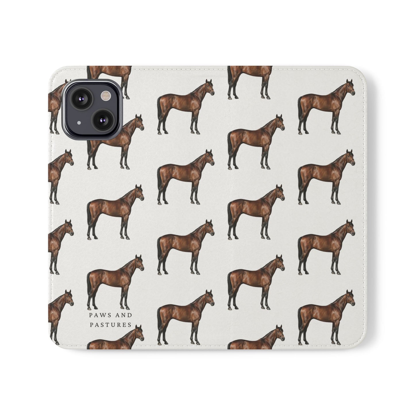 Horse Pattern iPhone Flip Case