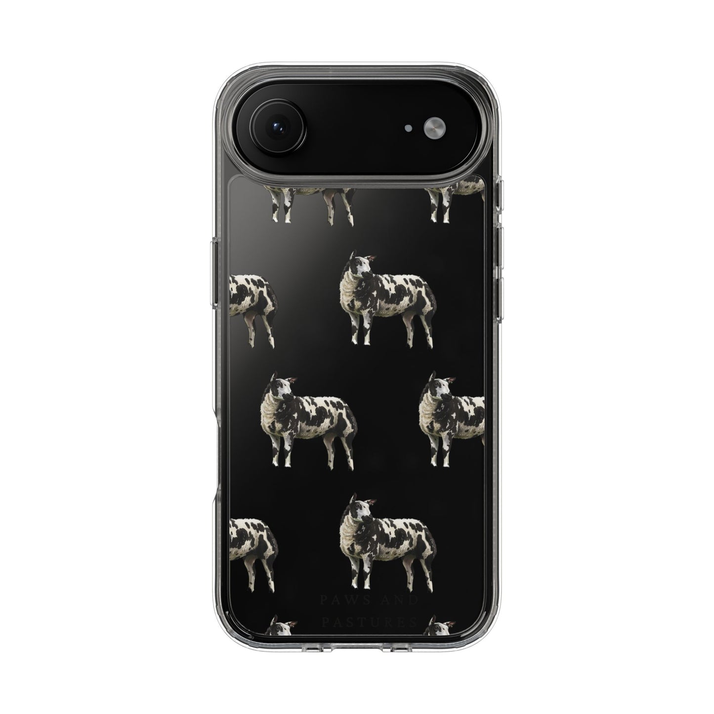 Dutch Spotted Sheep Pattern iPhone Clear Case