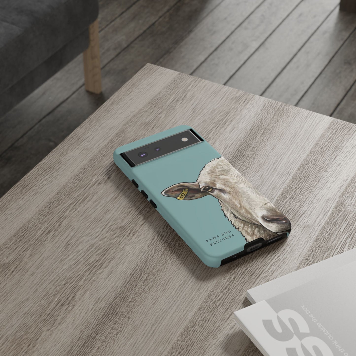 Teal Sheep Phone Case