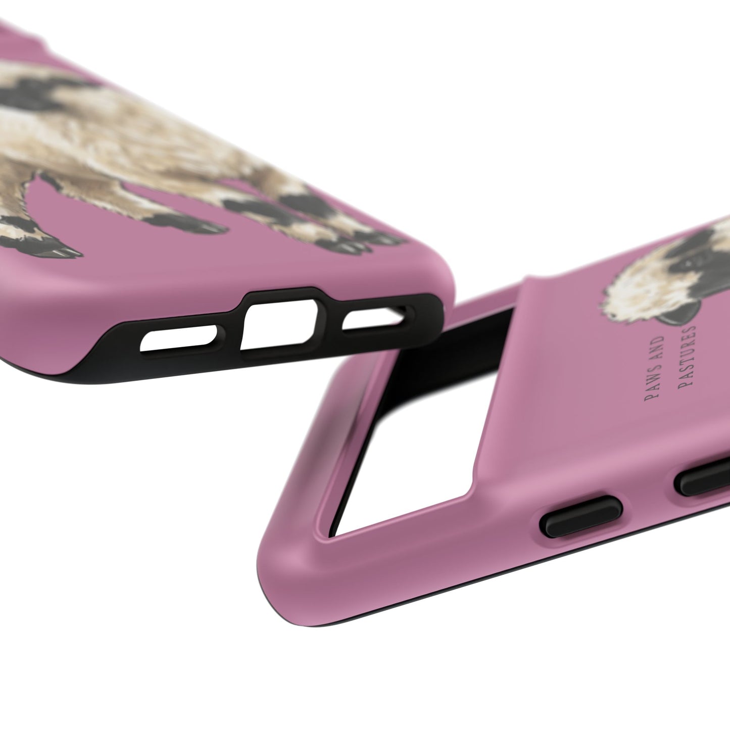 Pink Valais Blacknose Sheep Phone Case – 'Paws and Pastures' Cute Lamb Protective iPhone Cover