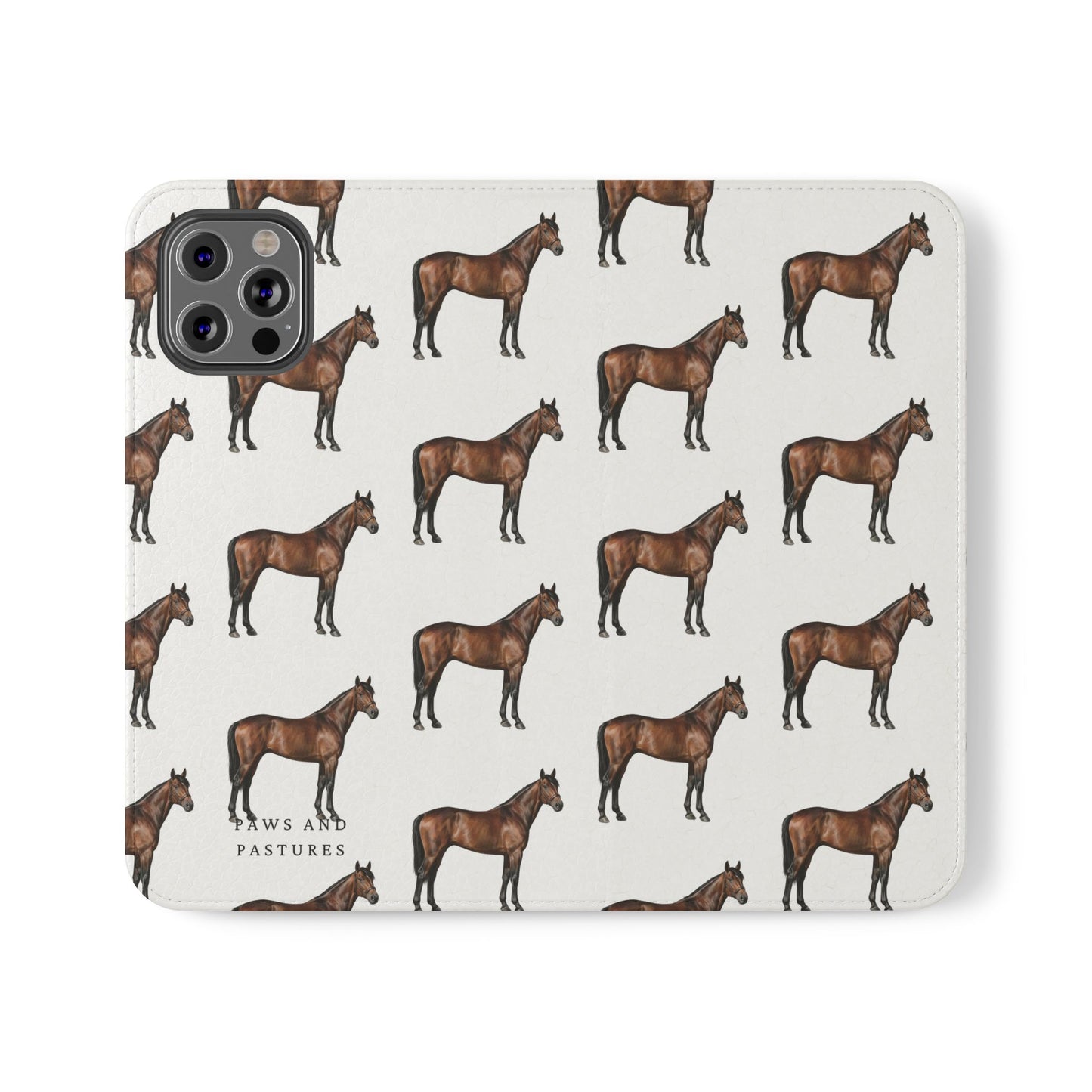 Horse Pattern iPhone Flip Case