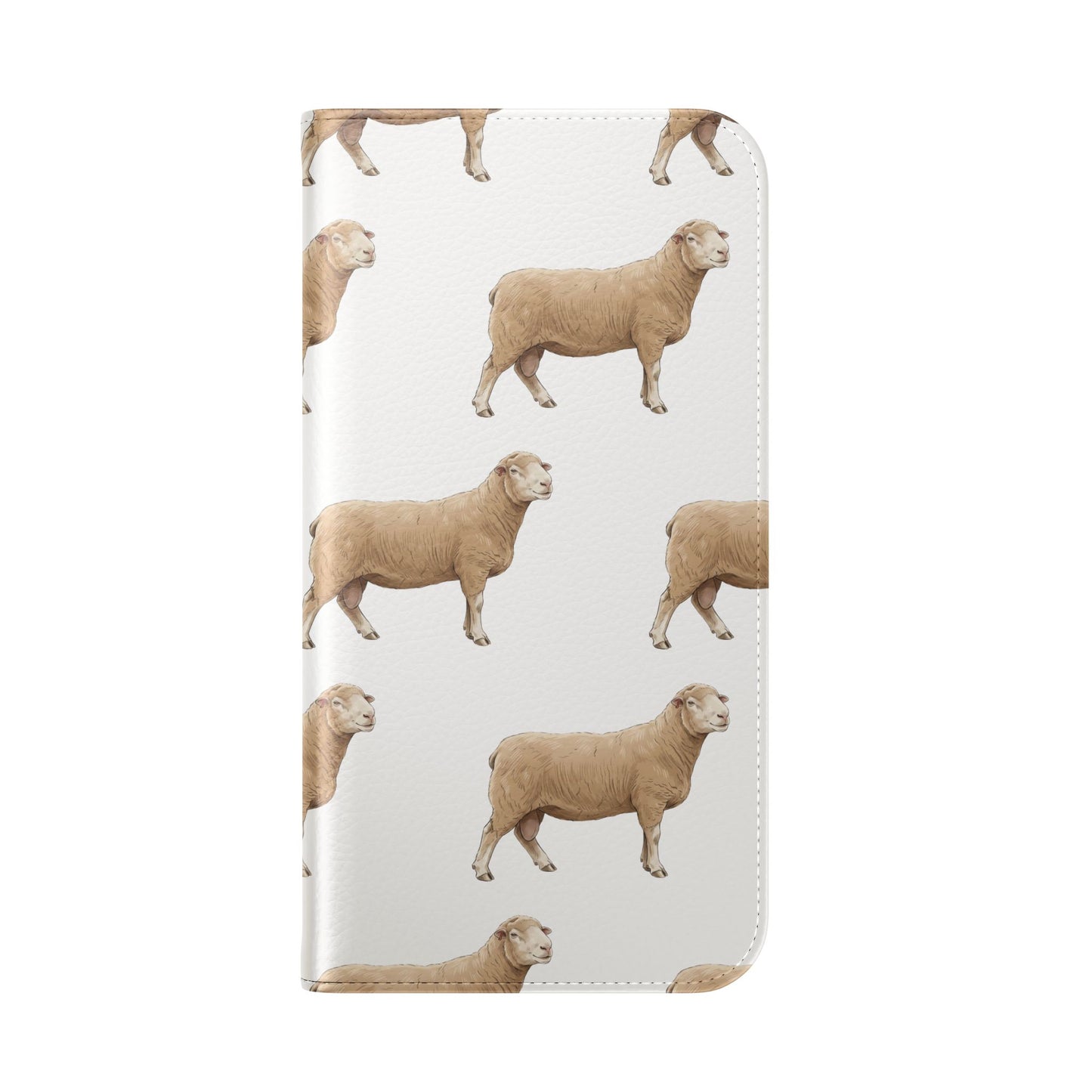 Sheep Pattern iPhone Flip Case