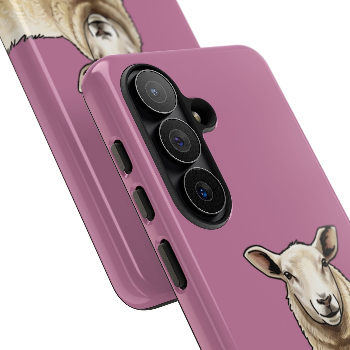 Pink Sheep Illustration Tough Phone Case