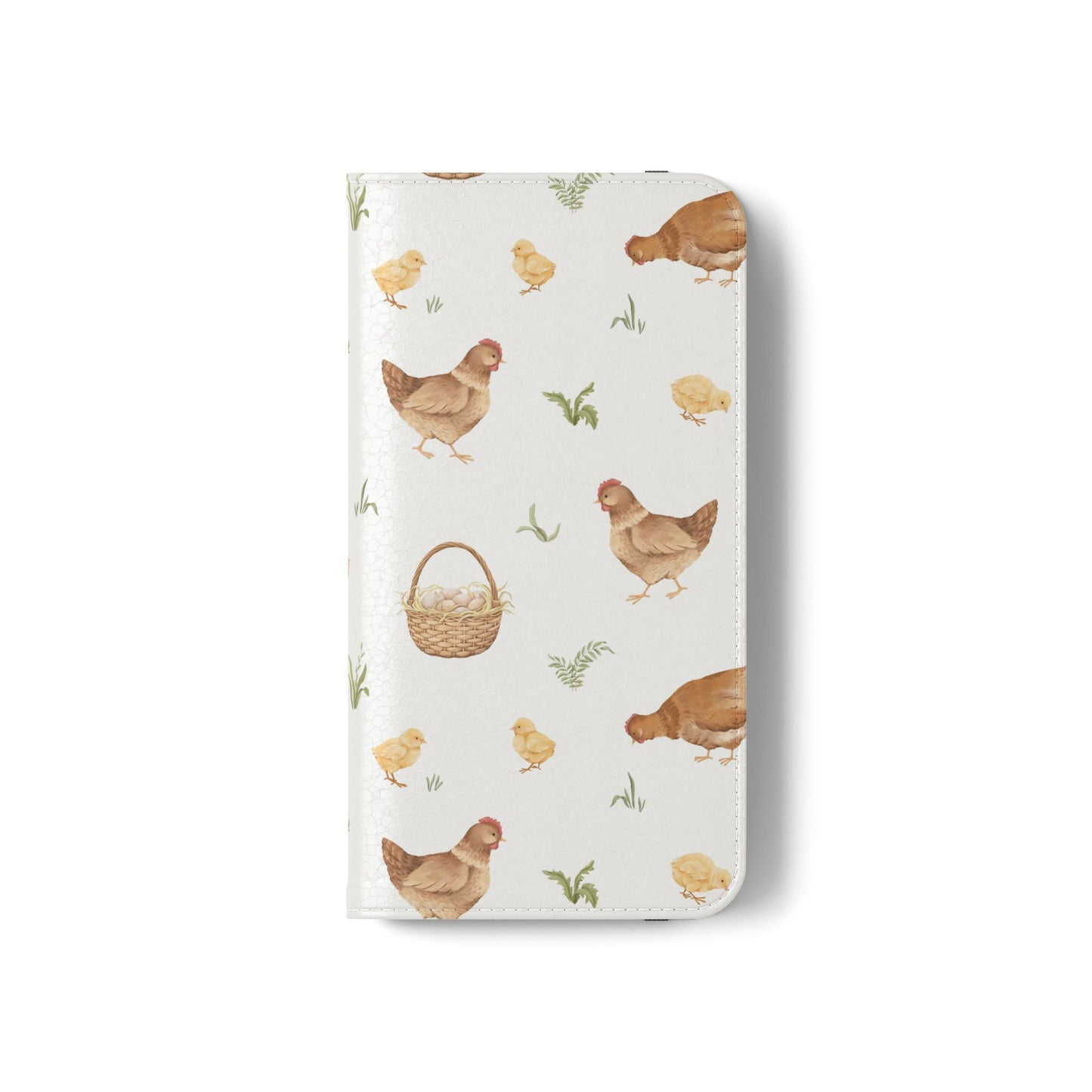 Flip Case – Watercolor Chickens & Baskets Phone Wallet Case